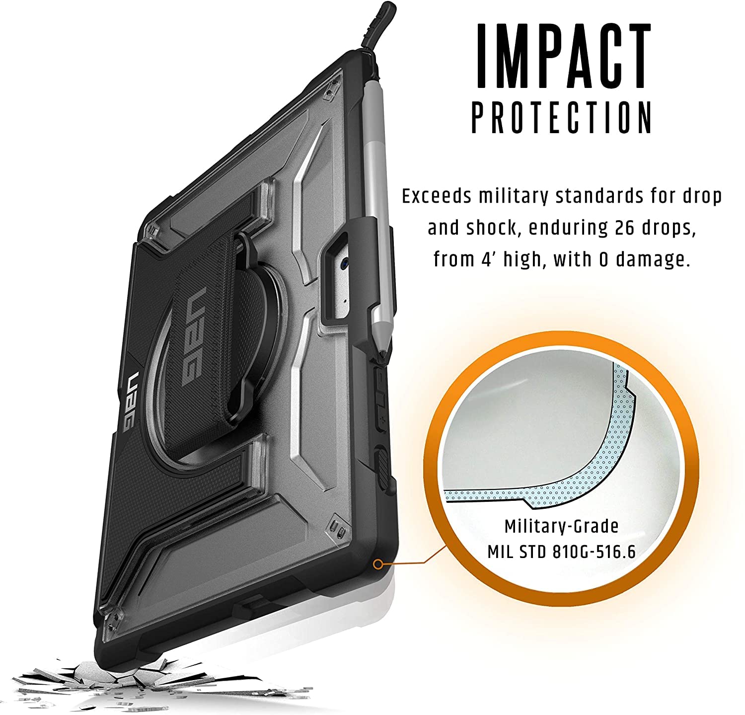 Surface Go 4/3 Plasma case with H+S str