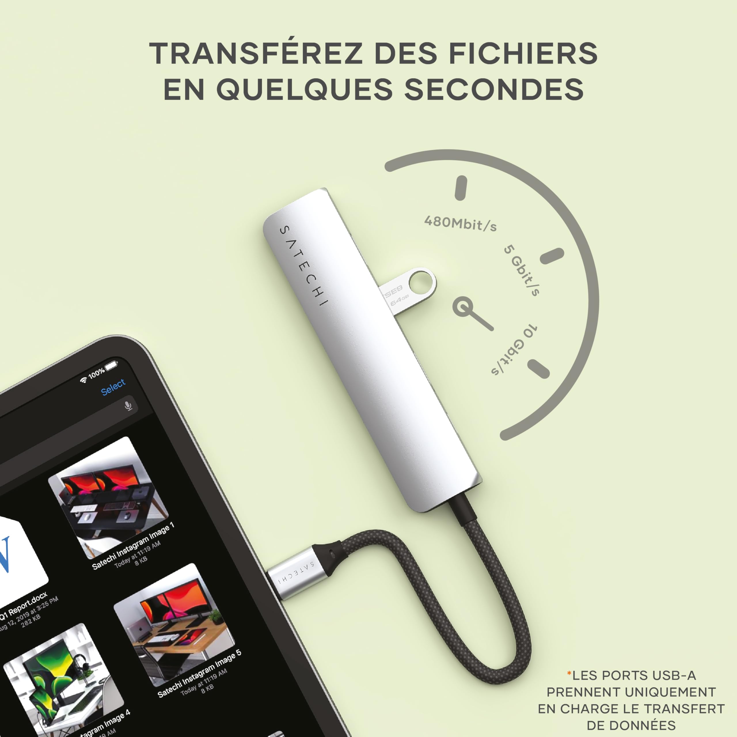 6-IN-1 USB-C MULTIPORT ADAPTER SILVER