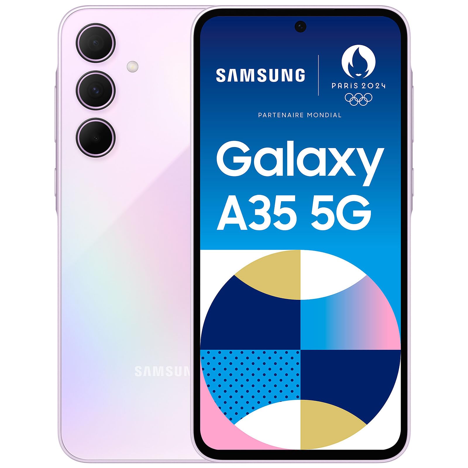Samsung A356 Galaxy A35 5G (Double Sim - 6.6", 128 Go, 6 Go RAM) Rose