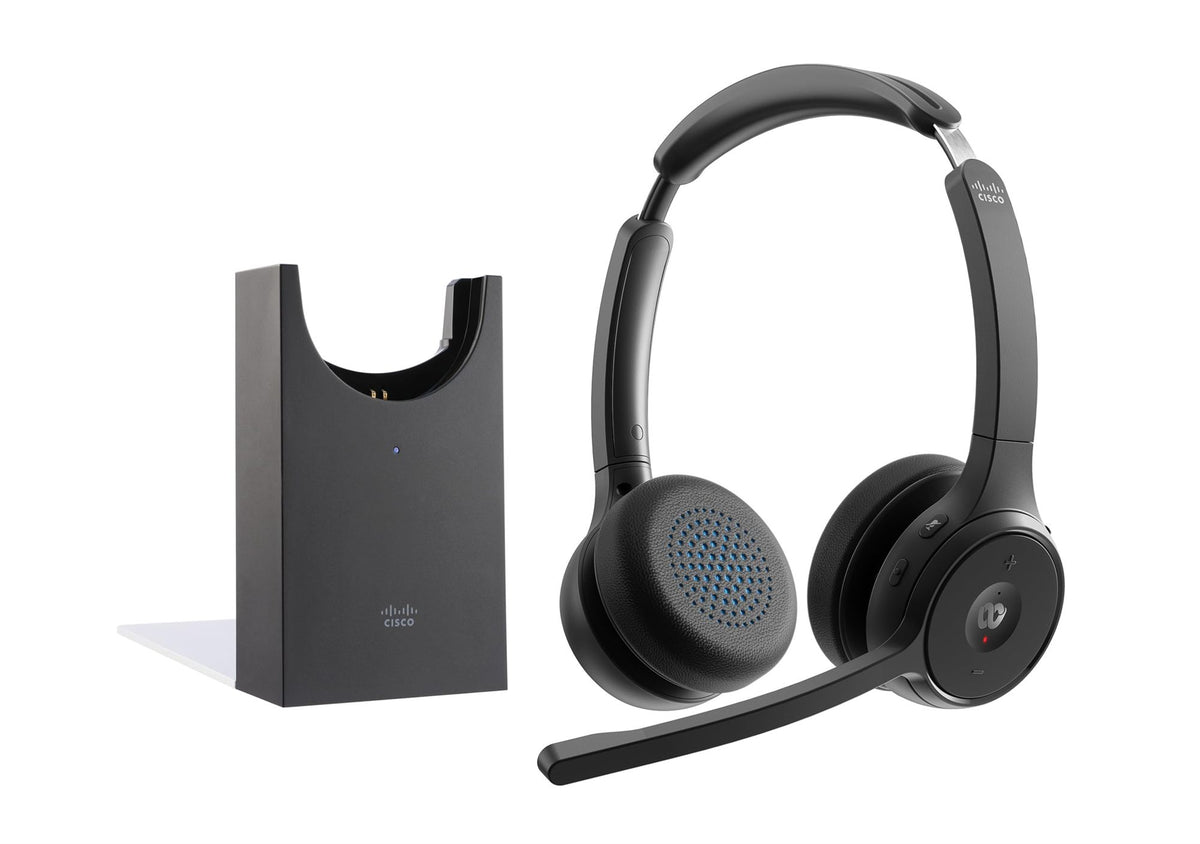 Headset722 WlessDual+StandCrbnBlack USBA