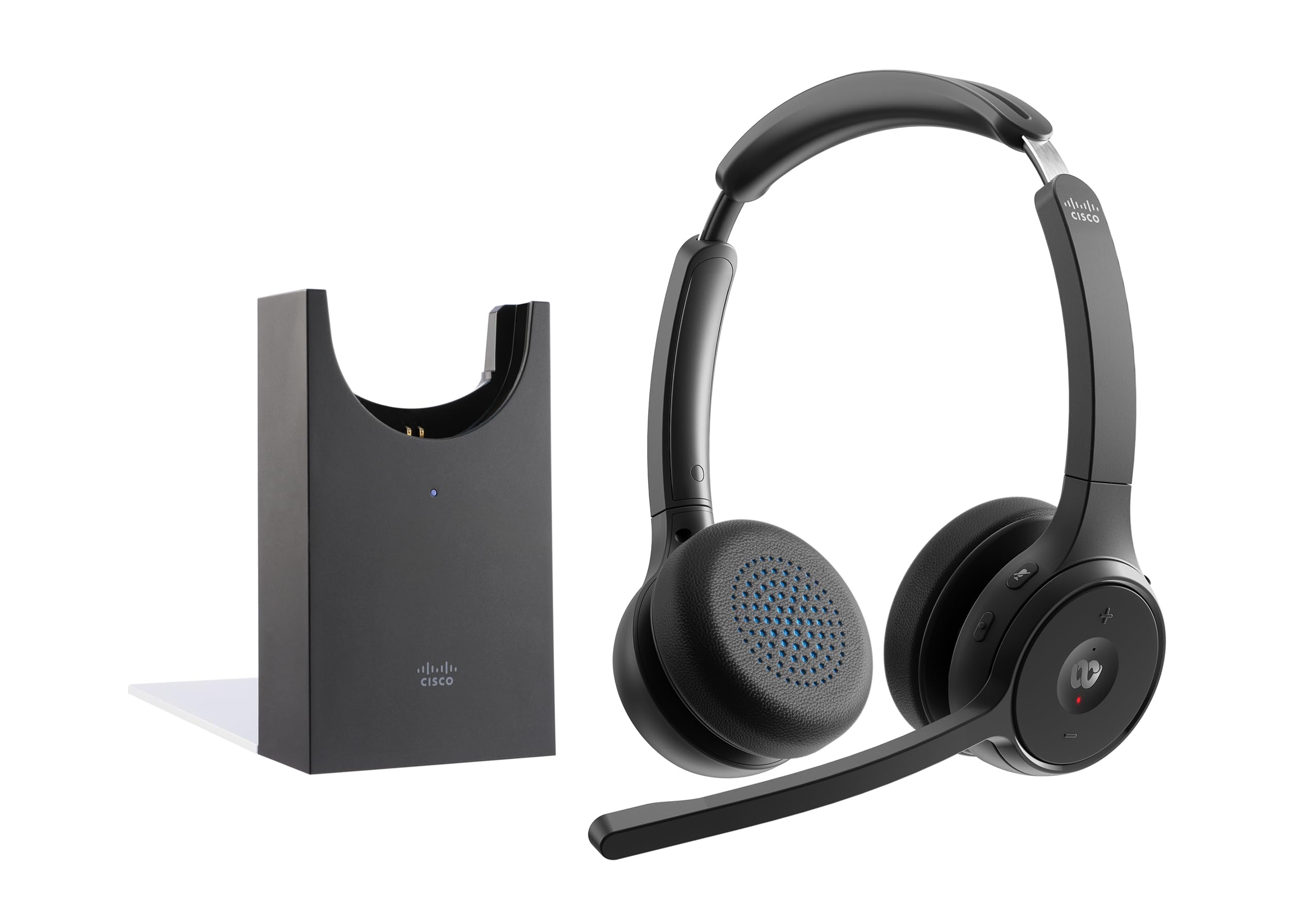 Headset722 WlessDual+StandCrbnBlack USBA