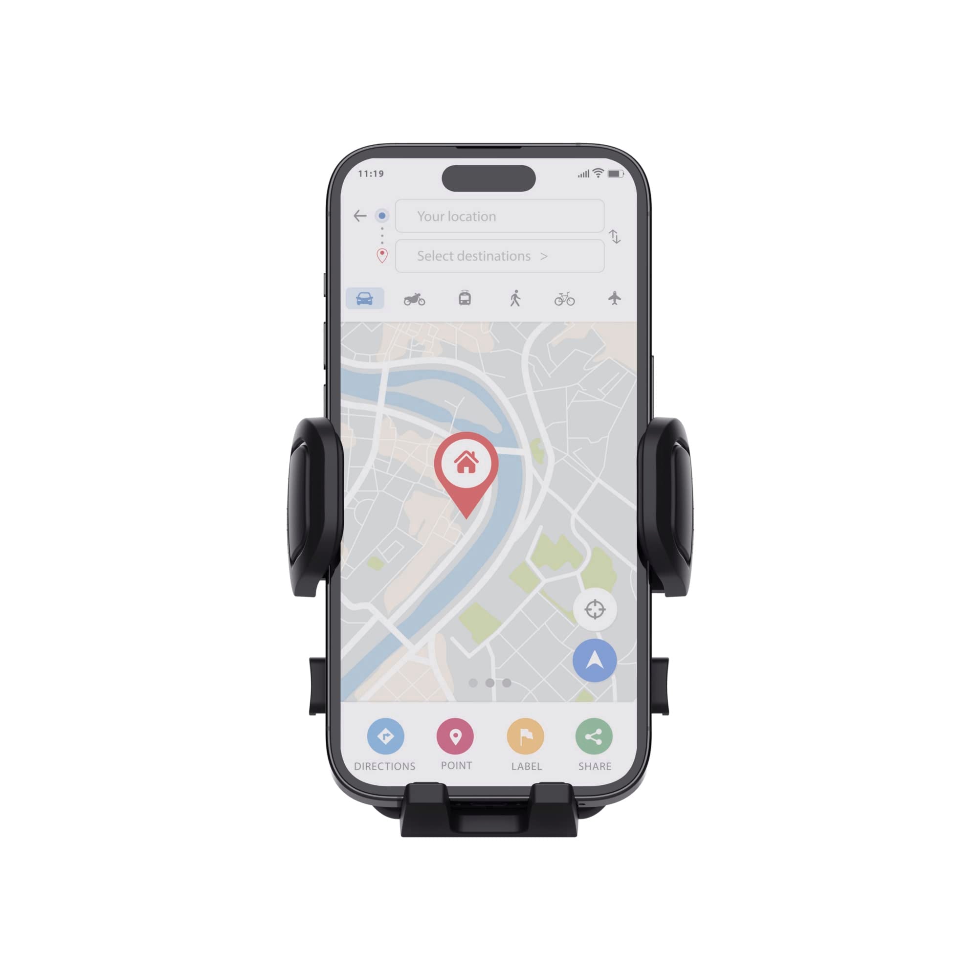 TRUST Support pour téléphone RUNO avec monture pour grille daération