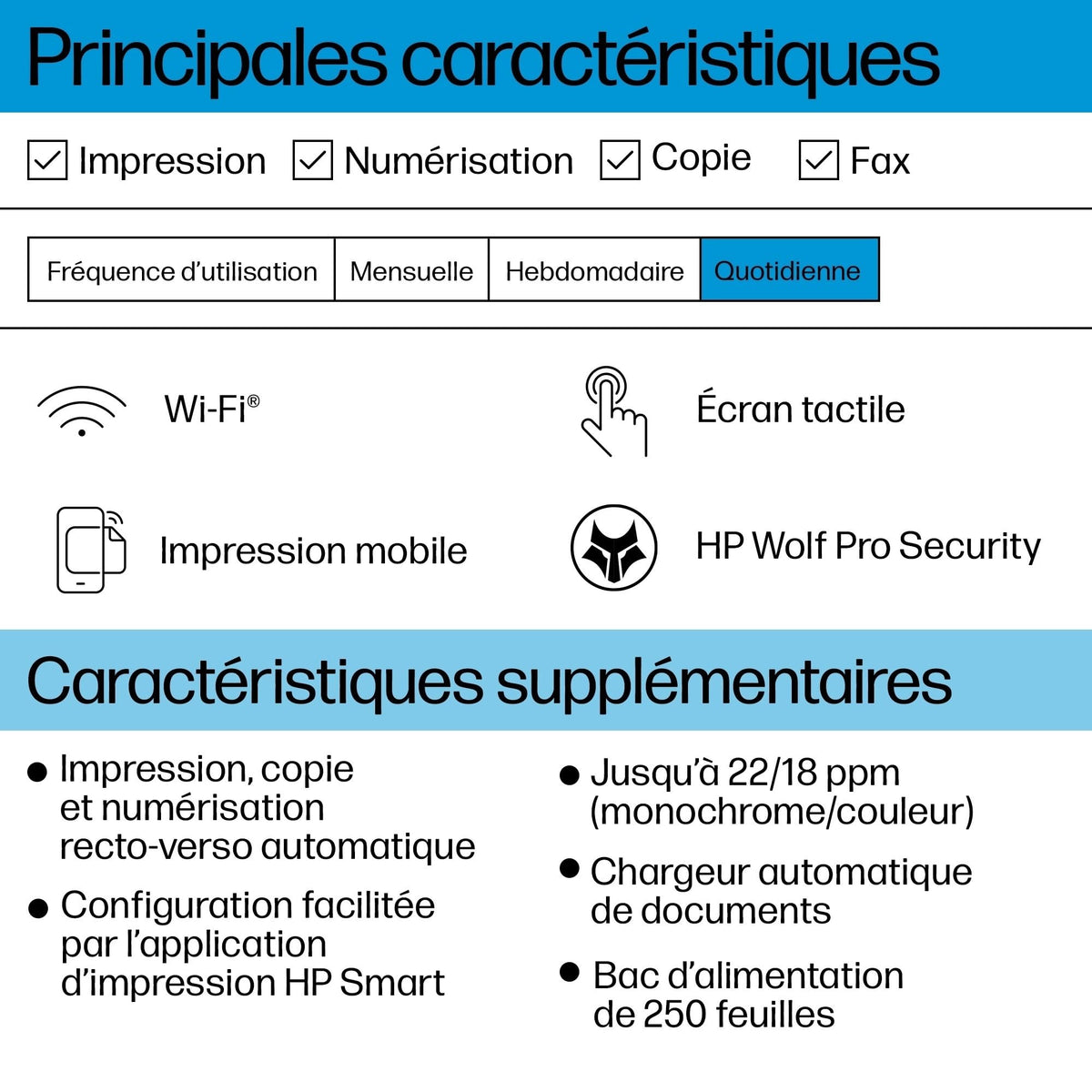 HP Officejet Pro 9120e All-in-One MFP colour inkjet A4 21ppm Copy 22ppm Print 250sheets USB imprimante Wi-Fi Bluetooth LAN
