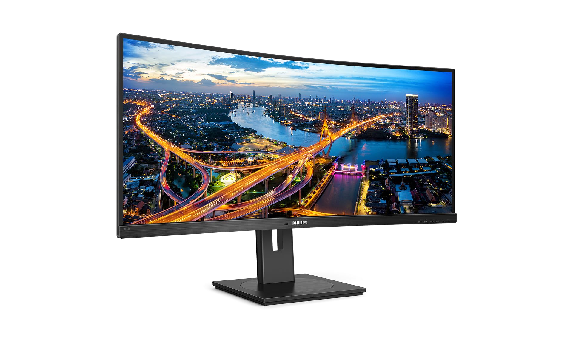PHILIPS 346B1C 34inch USB-C DOCKING DISPLAY 3440x1440 Curved VA 21:9 5ms GtG HAS USB-C/DP/HDMI RJ45 USB HUB Speakers VESA