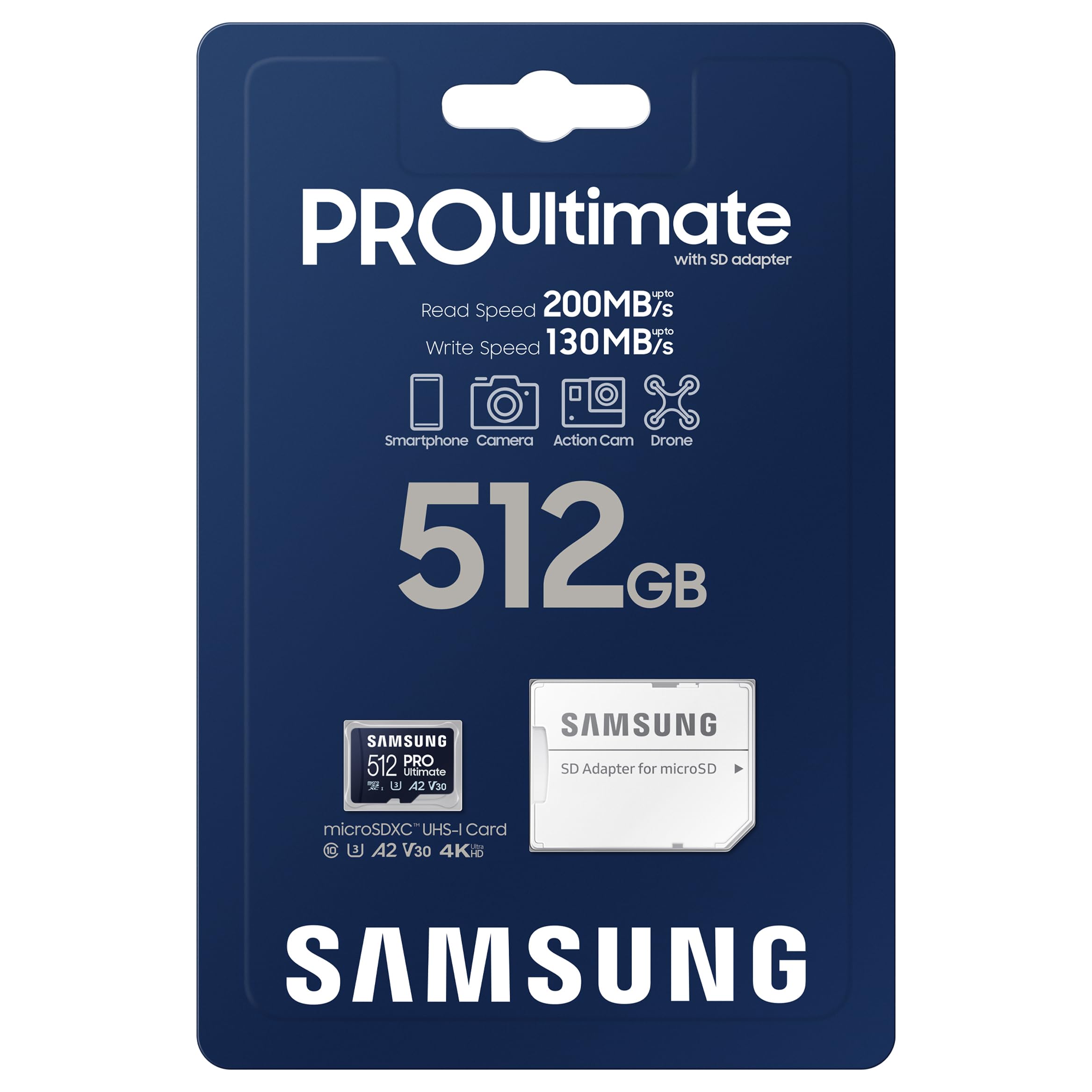 Micro SD PRO Ultimate 512GB+SD Adapter