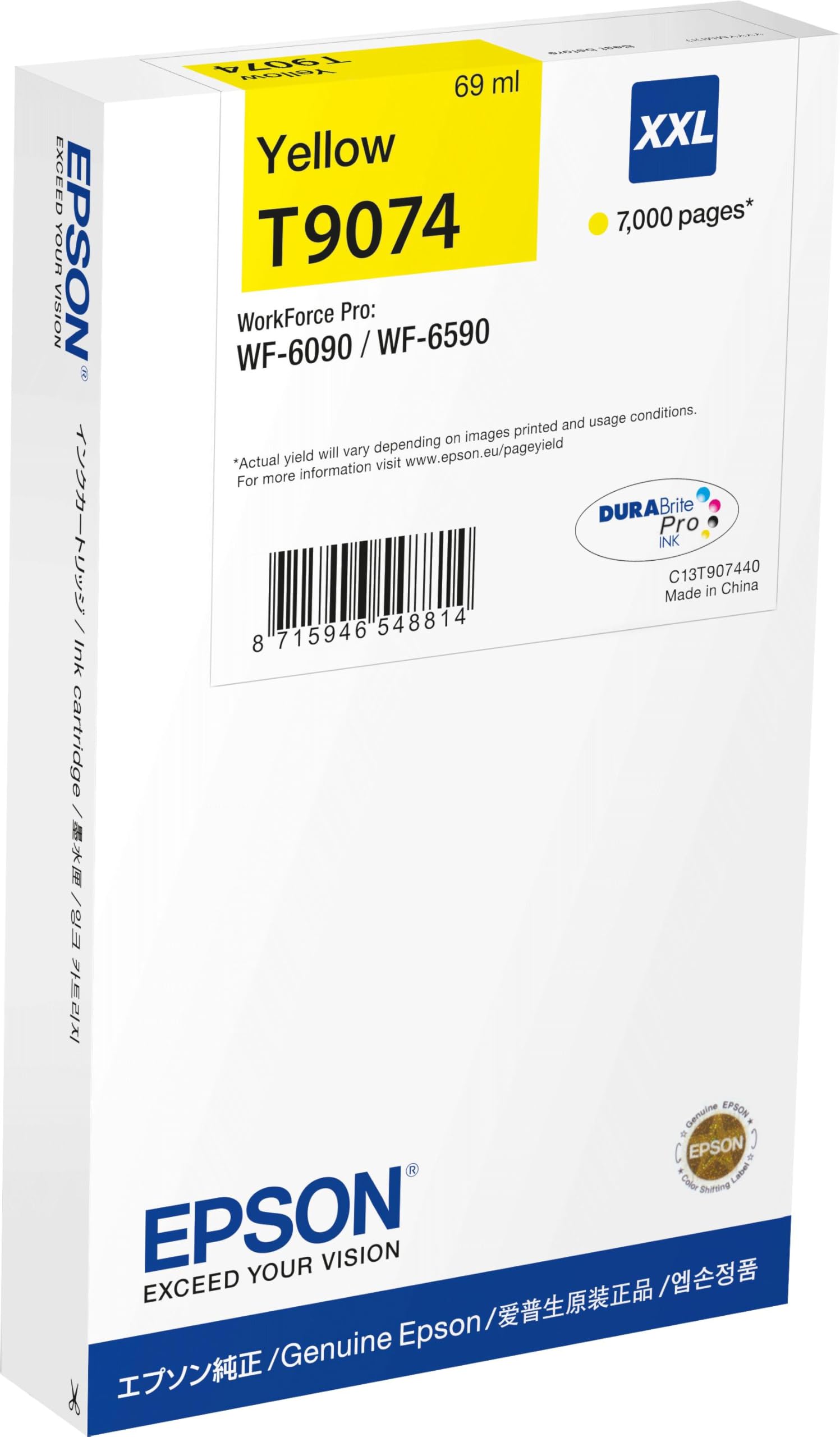EPSON 1LB WF-6xxx Ink Cartridge Yellow XXL