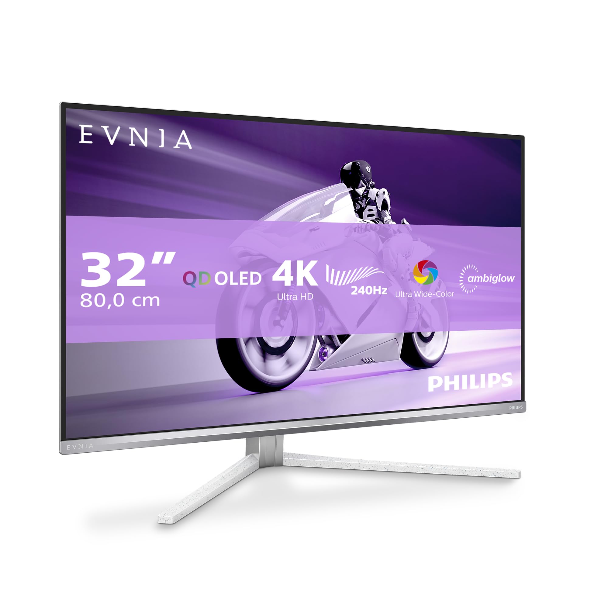 PHILIPS 32M2N8900/00 32p UHD OLED 240Hz 250cd/m2 0.03ms 2xHDMI2.1 DP USB Type C PD90W Speakers Height Adj.