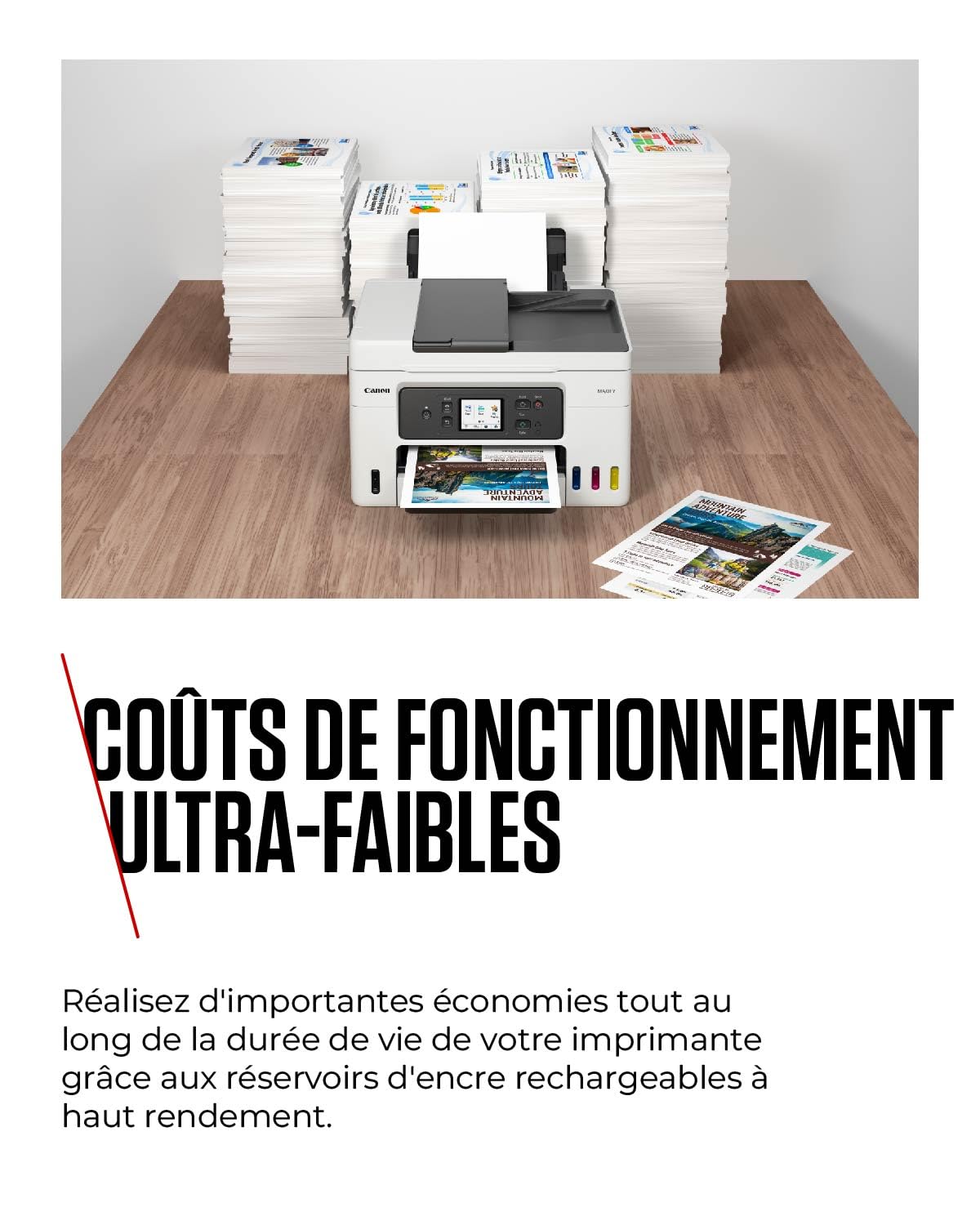 CANON MAXIFY GX4050 MFP colour ink-jet refillable A4 18 ipm print 350 sheets USB 2.0 LAN Wi-Fi