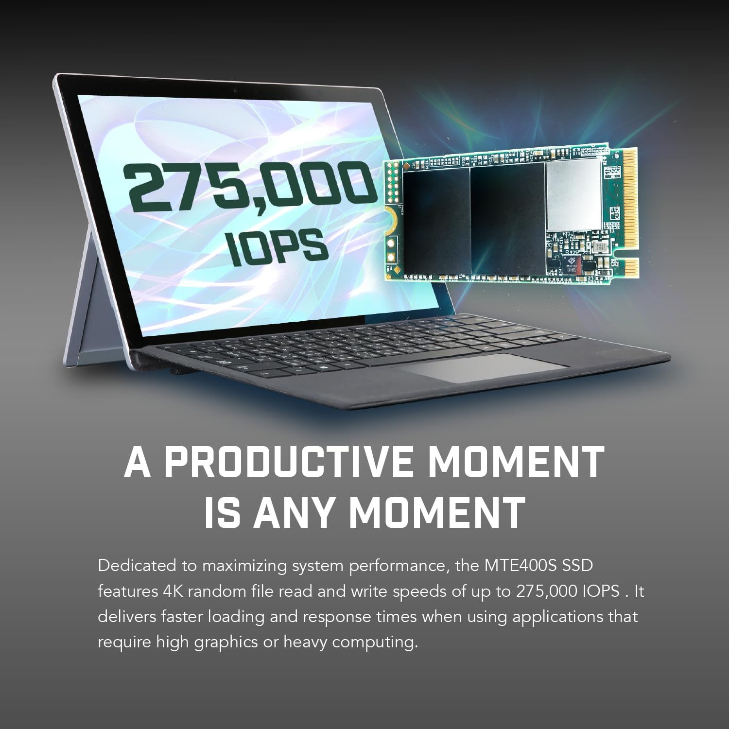 TRANSCEND 512Go M.2 2242PCIe Gen3x4 NVMe 3D TLC DRAM-less