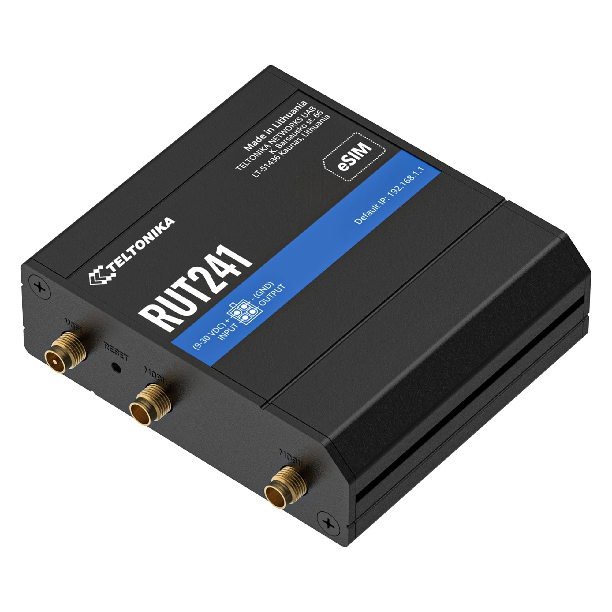 TELTONIKA NETWORKS RUT241 eSIM 4G/LTE/3G/2G EMEA router