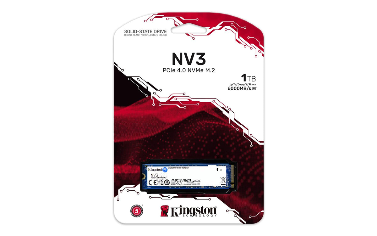 KINGSTON 1000Go NV3 M.2 2280 PCIe 4.0 NVMe SSD