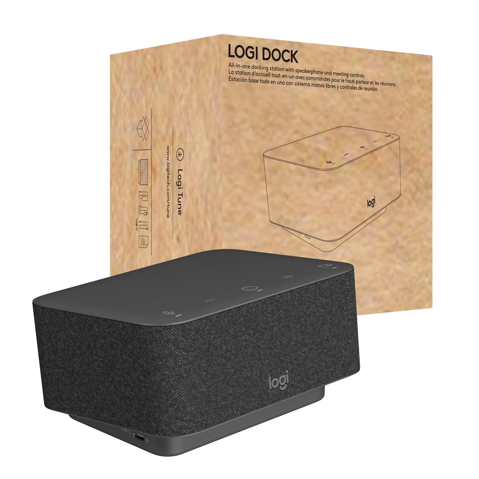 LOGITECH Dock for UC Docking station USB-C HDMI DP Bluetooth for Room Solution Large