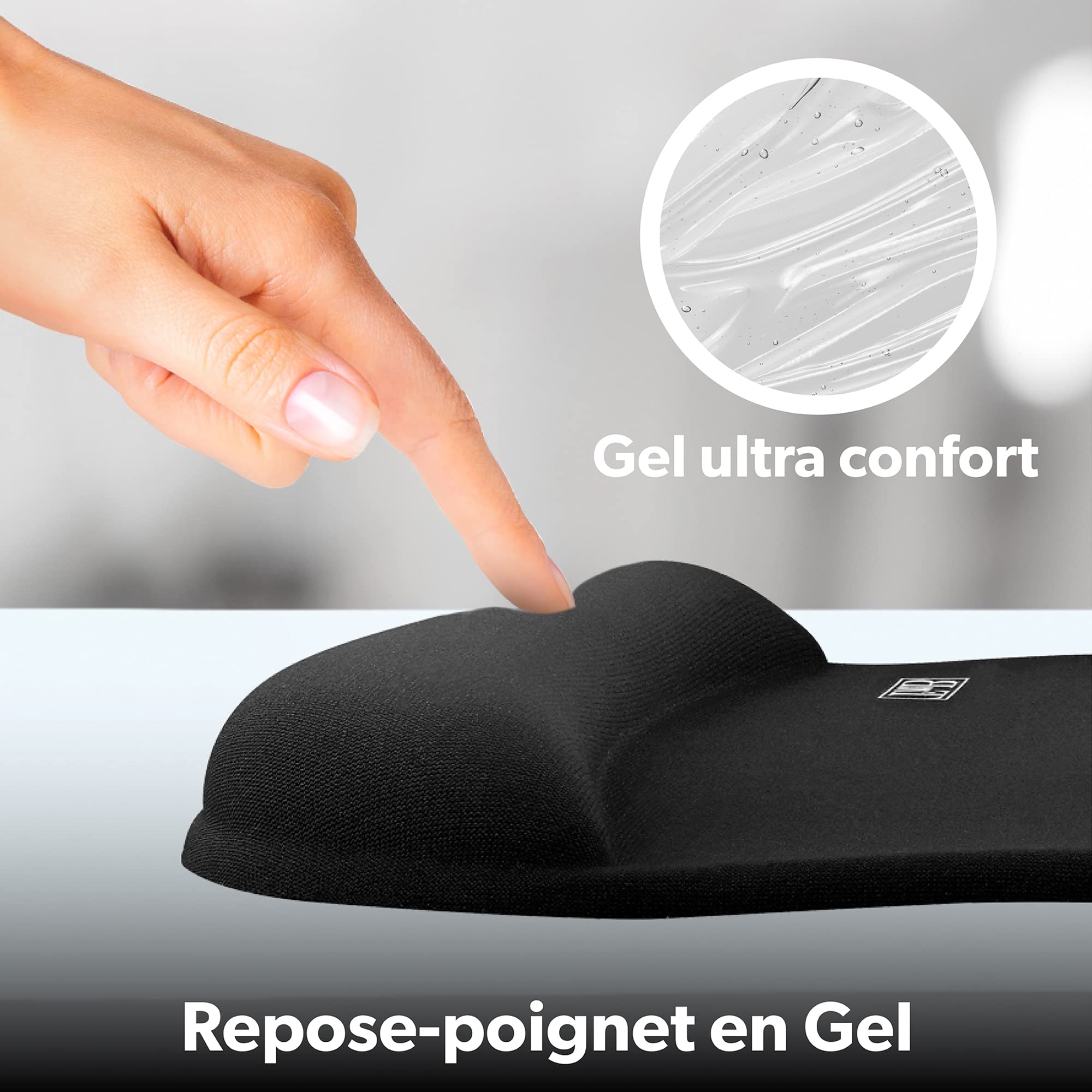 TNB ERGO-DESIGN Gel System Mouse Pad With Wrist Rest Conforms To The Shape Of The Wrist And The Palm Of The Hand