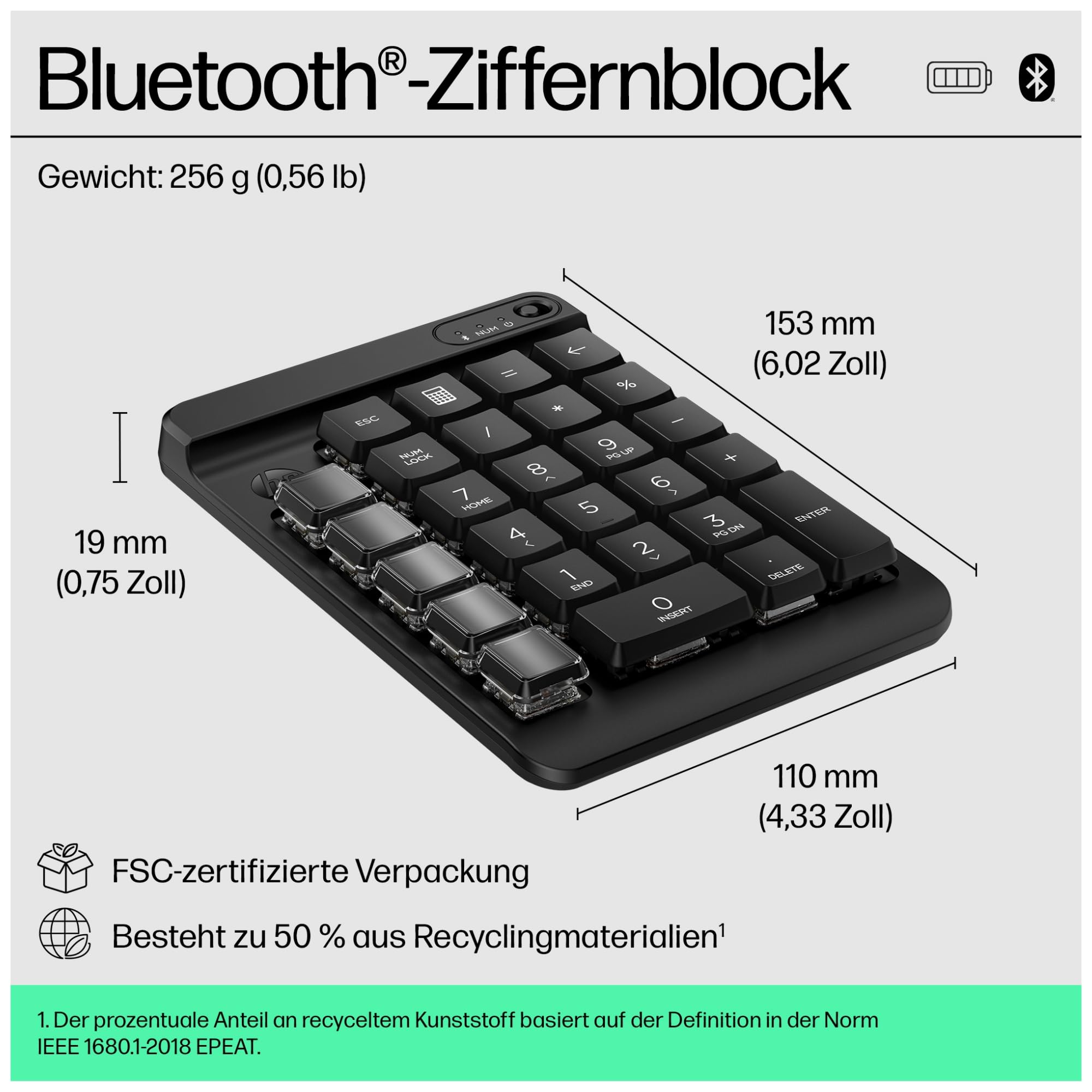HP 435 Programmable BT WL Keypad