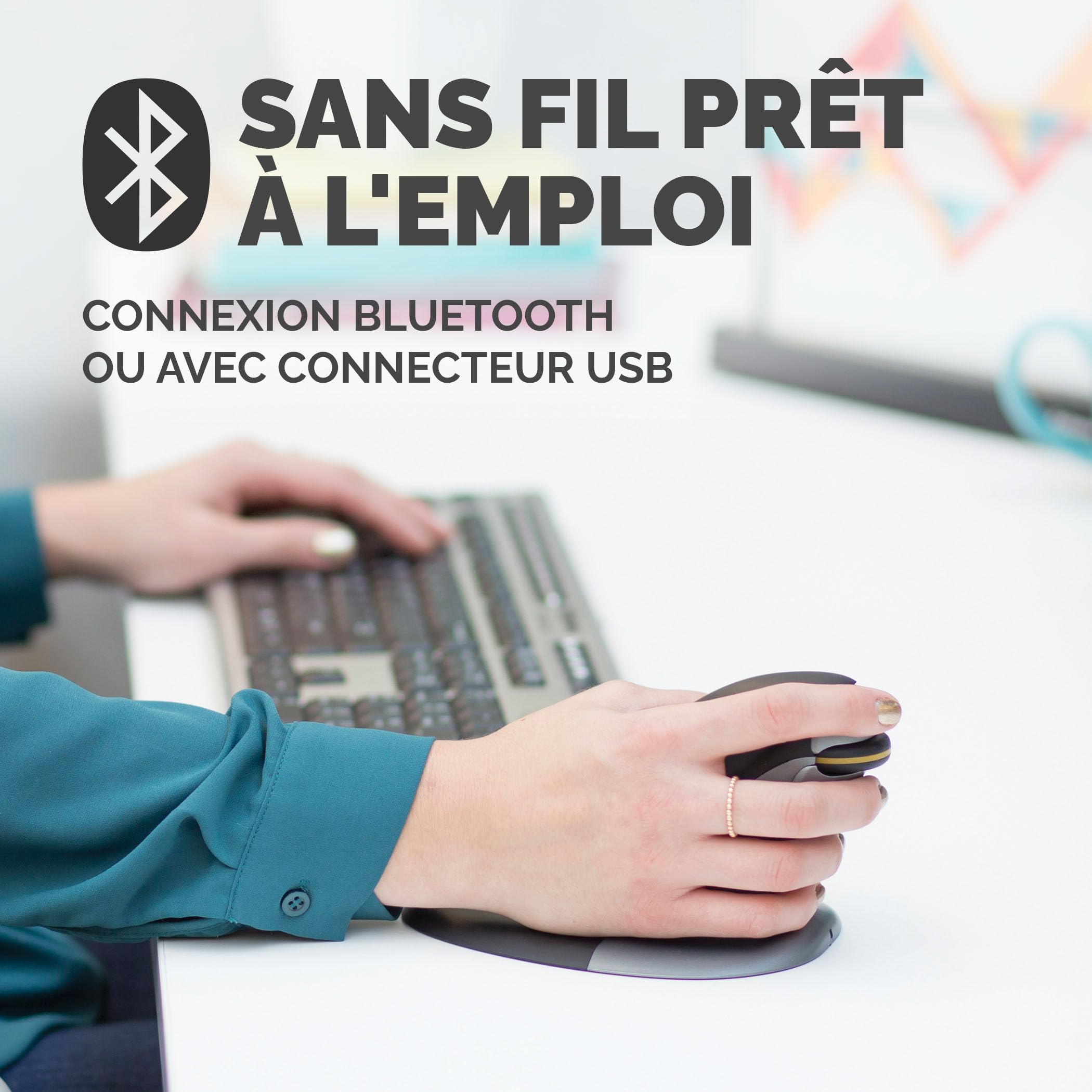 FELLOWES SOURIS VERTICALE AMBIDEXTRE PENGUIN SANS FIL - PETIT