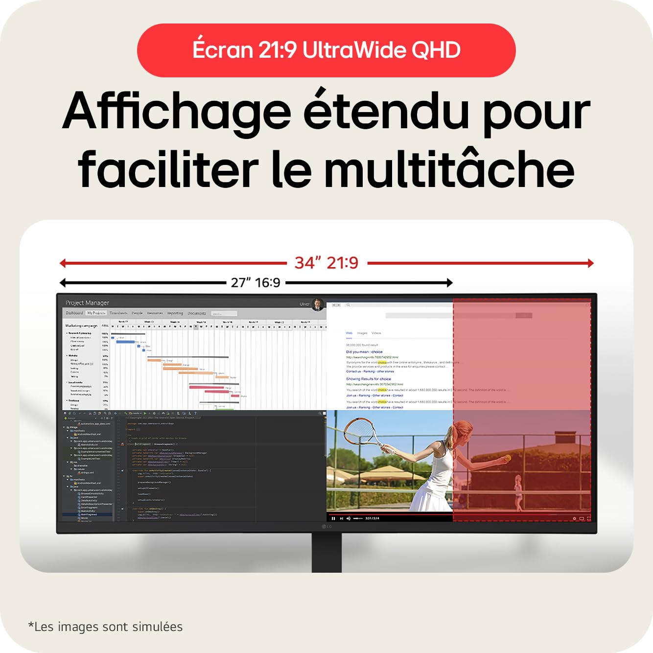 34" Curvo IPS 3440x1440 USB-C 96W RJ45