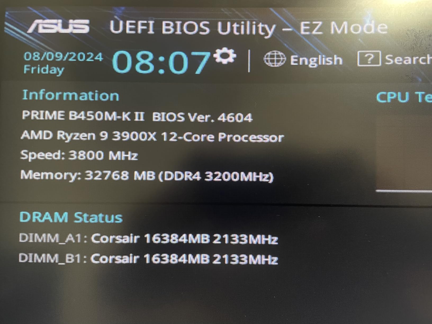 ASUS PRIME B550M-A WIFI II AM4 mATX MB 4xDDR4 2xM.2 4XSATA