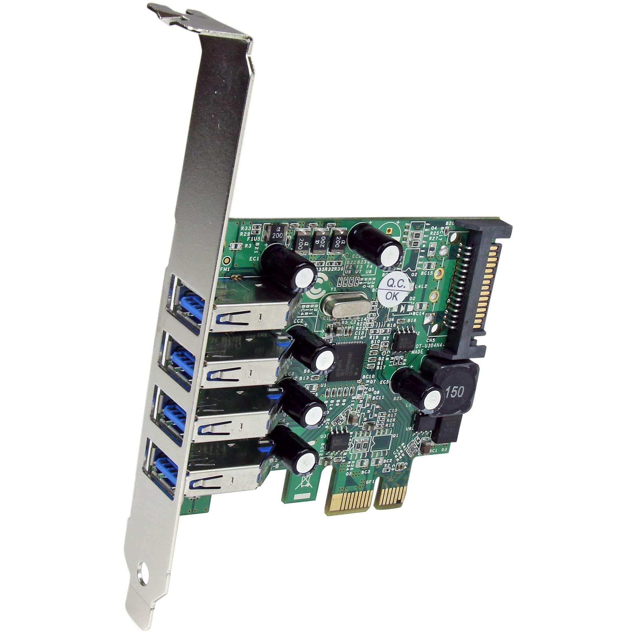 4 Port PCI Express PCIe USB 3.0 Card