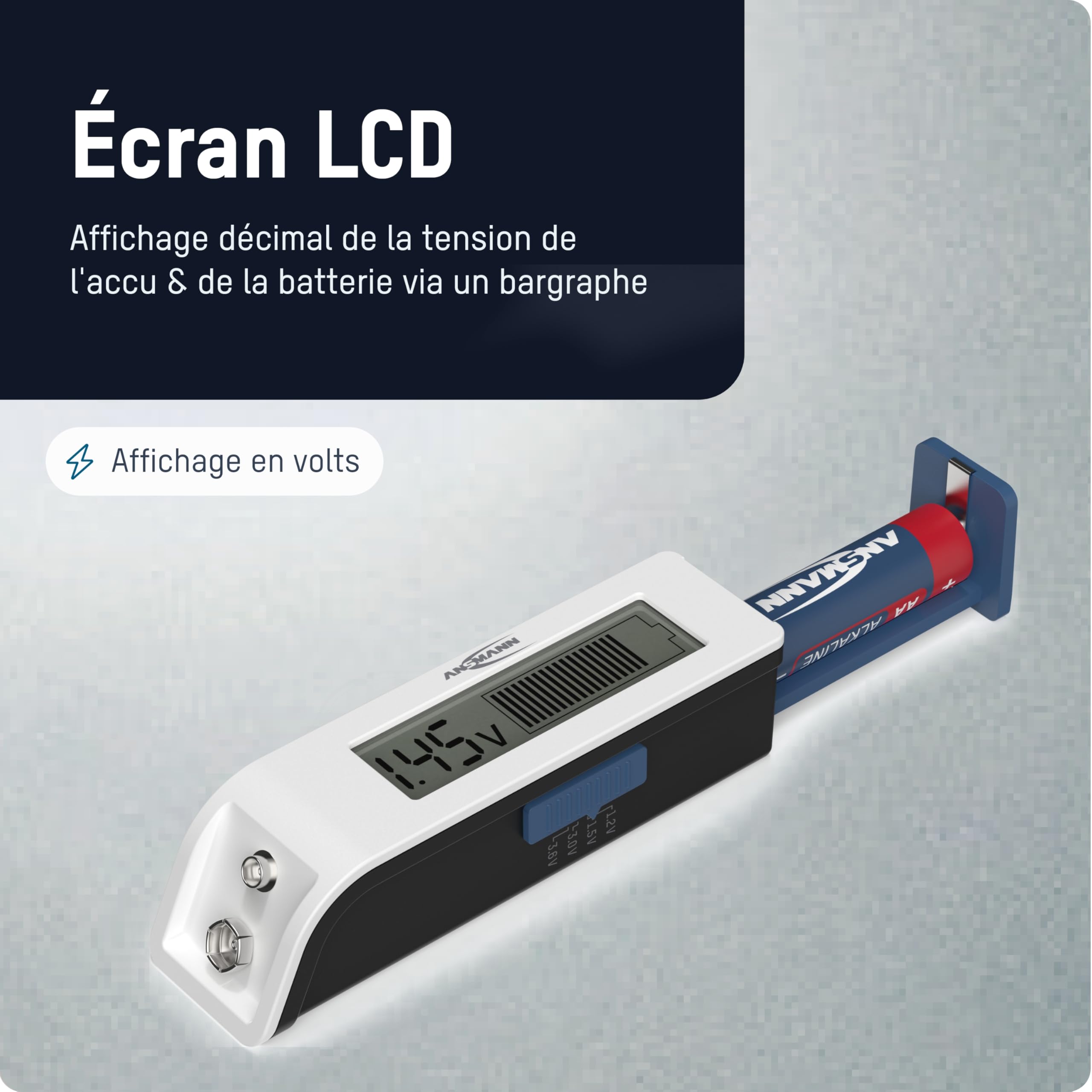 ANSMANN Testeur de piles Comfort Check