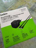 BELKIN 25W USBC PD WALL CHARGER WITH PPS BLACK