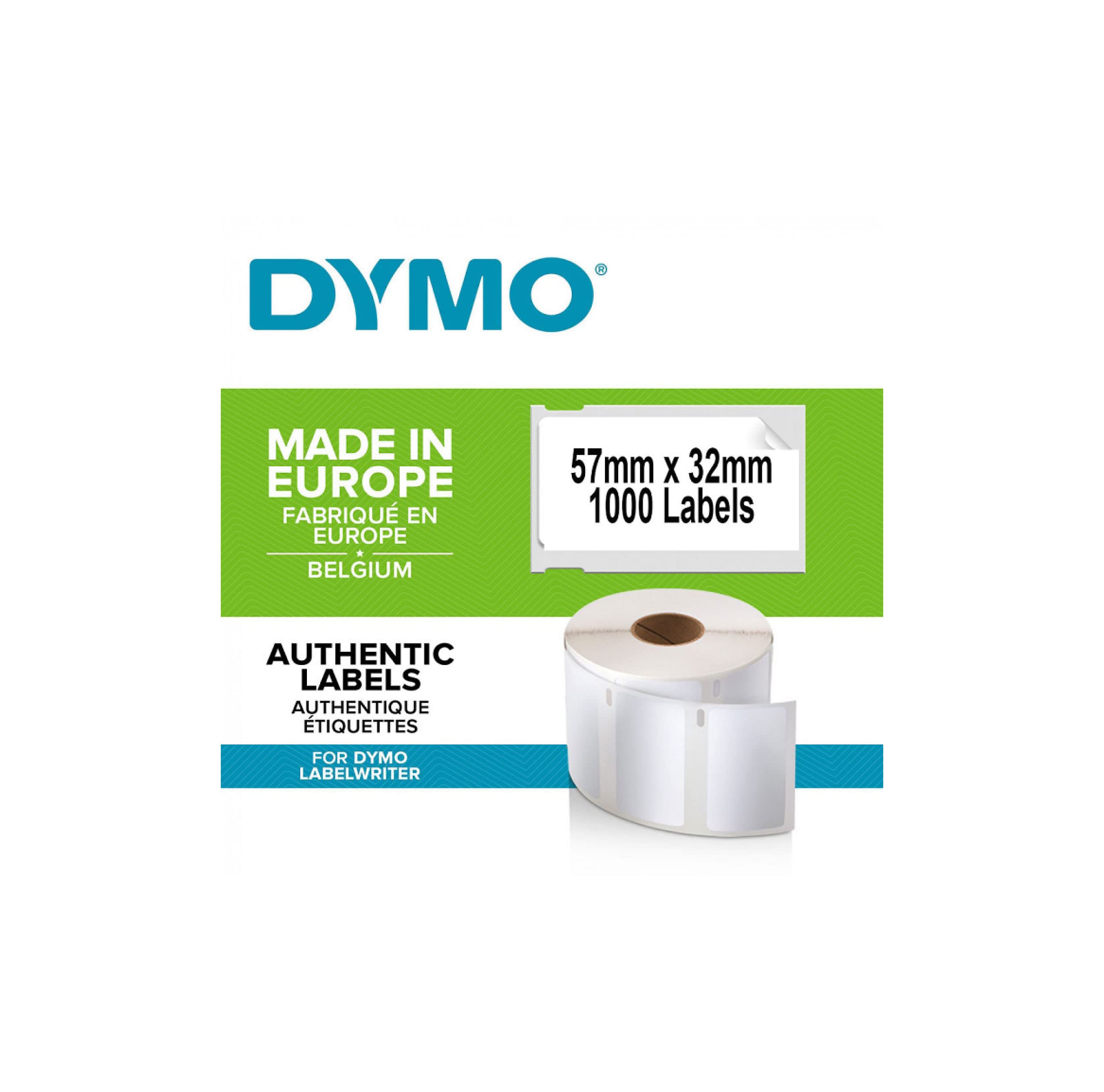 Rouleau dymo 1000 etiquettes 57x32 mm pour labelwriter