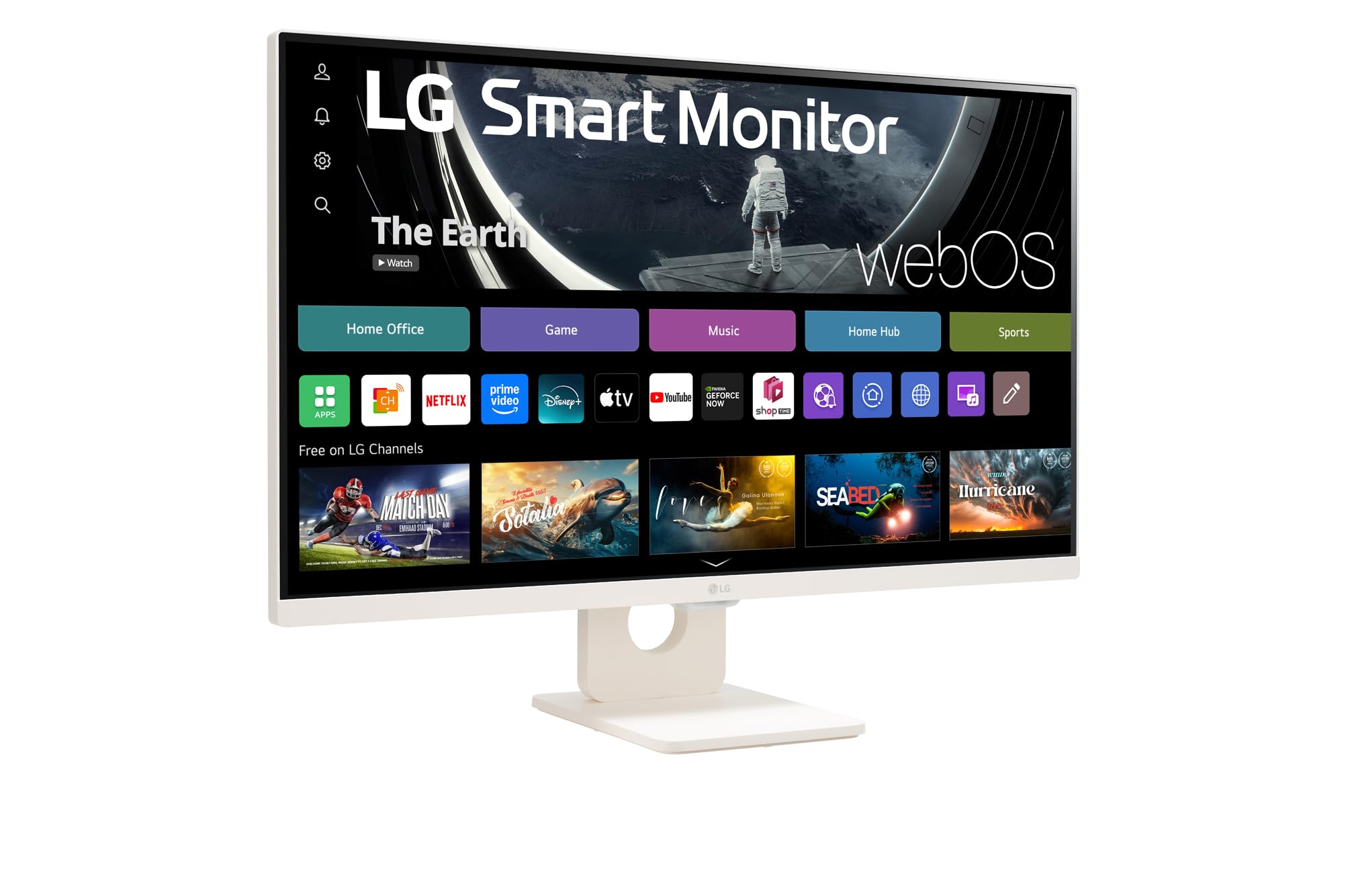 LG 27U511SA-W.AEU 27p Full HD IPS Smart Wireless Monitor with webOS
