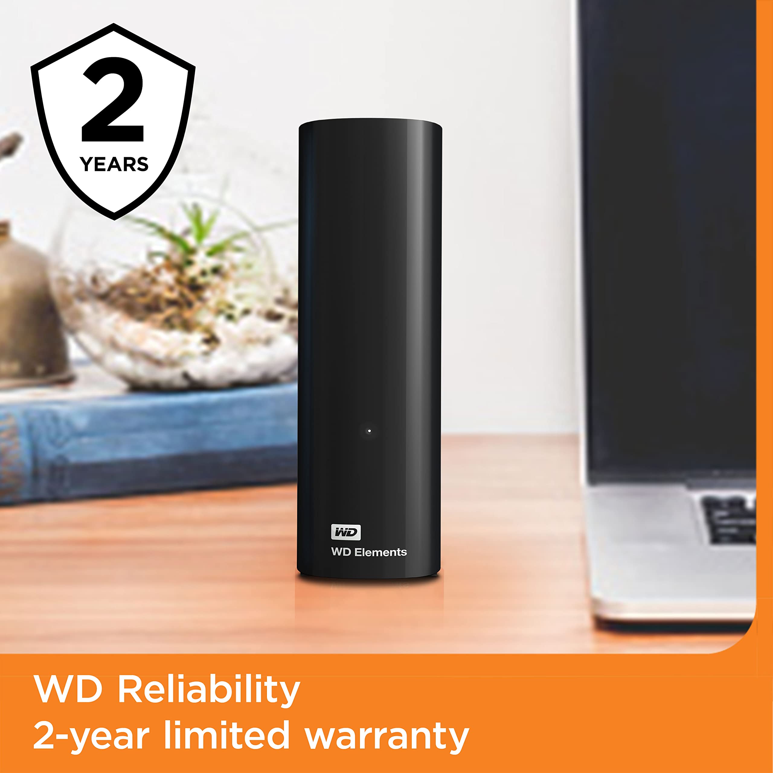 WD Elements Desktop 22To USB 3.0 HDD for plug-and-play storage