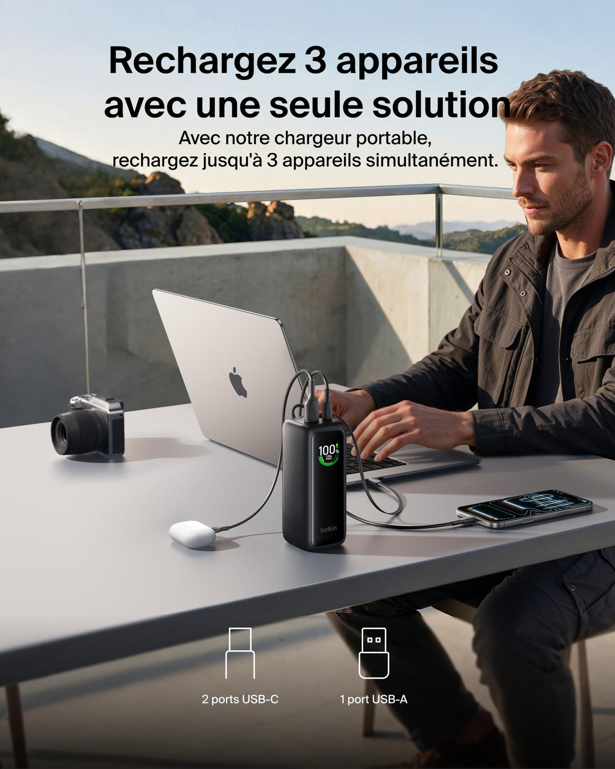 ULTRACHARGE 22k PD120w PowerBank Black