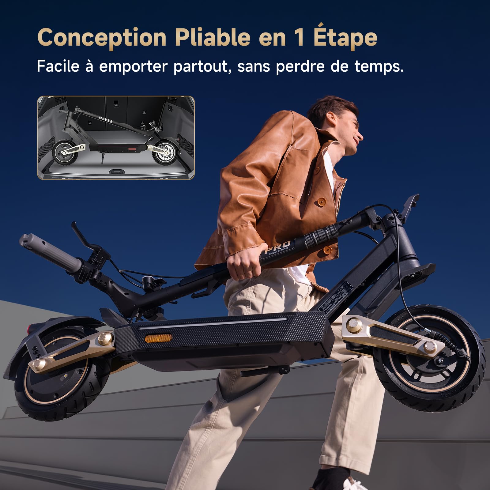 Trottinette Électrique Navee SNAVST3PRO Noir 25 km/h