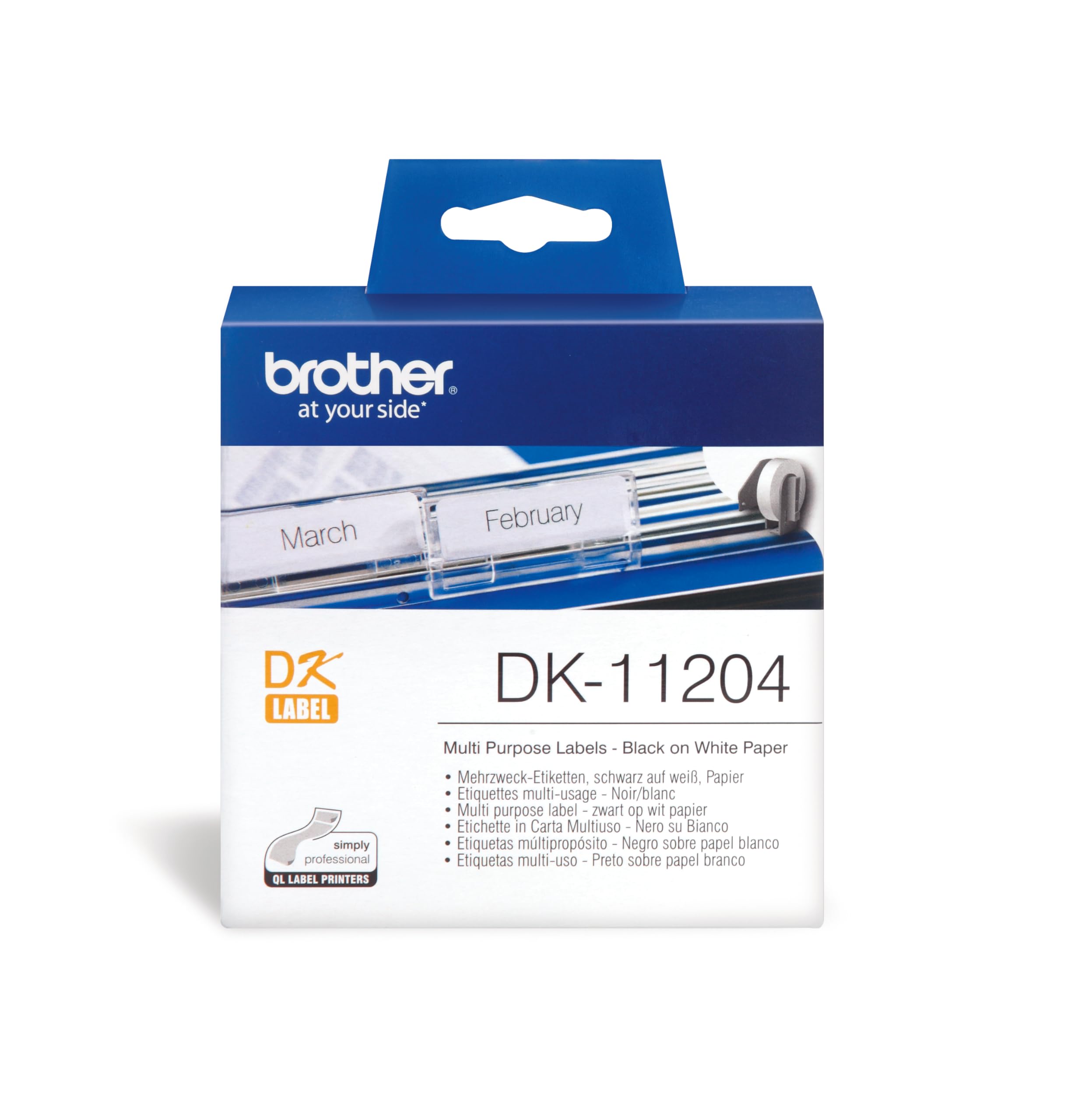 Dual label 400pc/roll 17x54 f QL-series