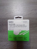 BELKIN 30W USB PD Wall Charger with PPS WHT w/1m C-LTG