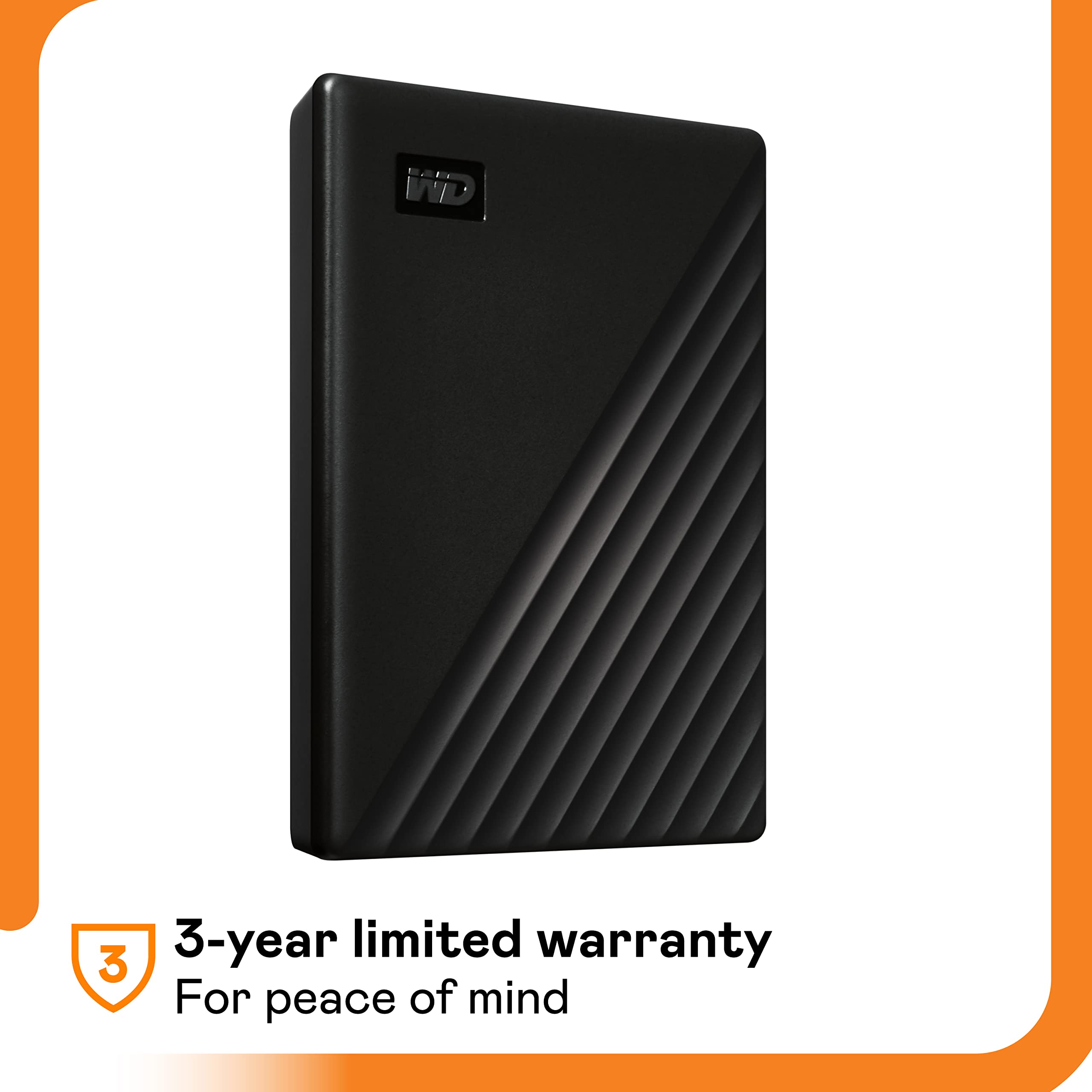 WD My Passport 6To portable HDD USB3.0 USB2.0 compatible Black Retail