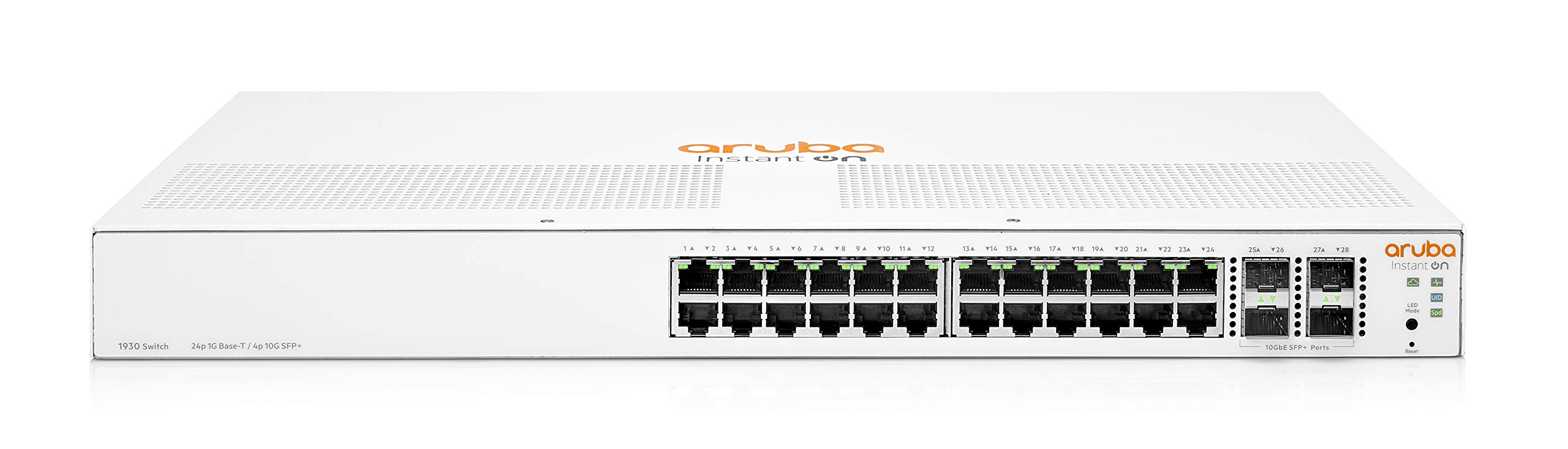 HPE Networking Instant On 1930 24G 4SFP/SFP+ Switch Commutateur C3 Géré 24 x 10/100/1000 + 4 x 1 Gigabit / 10 Gigabit SFP+