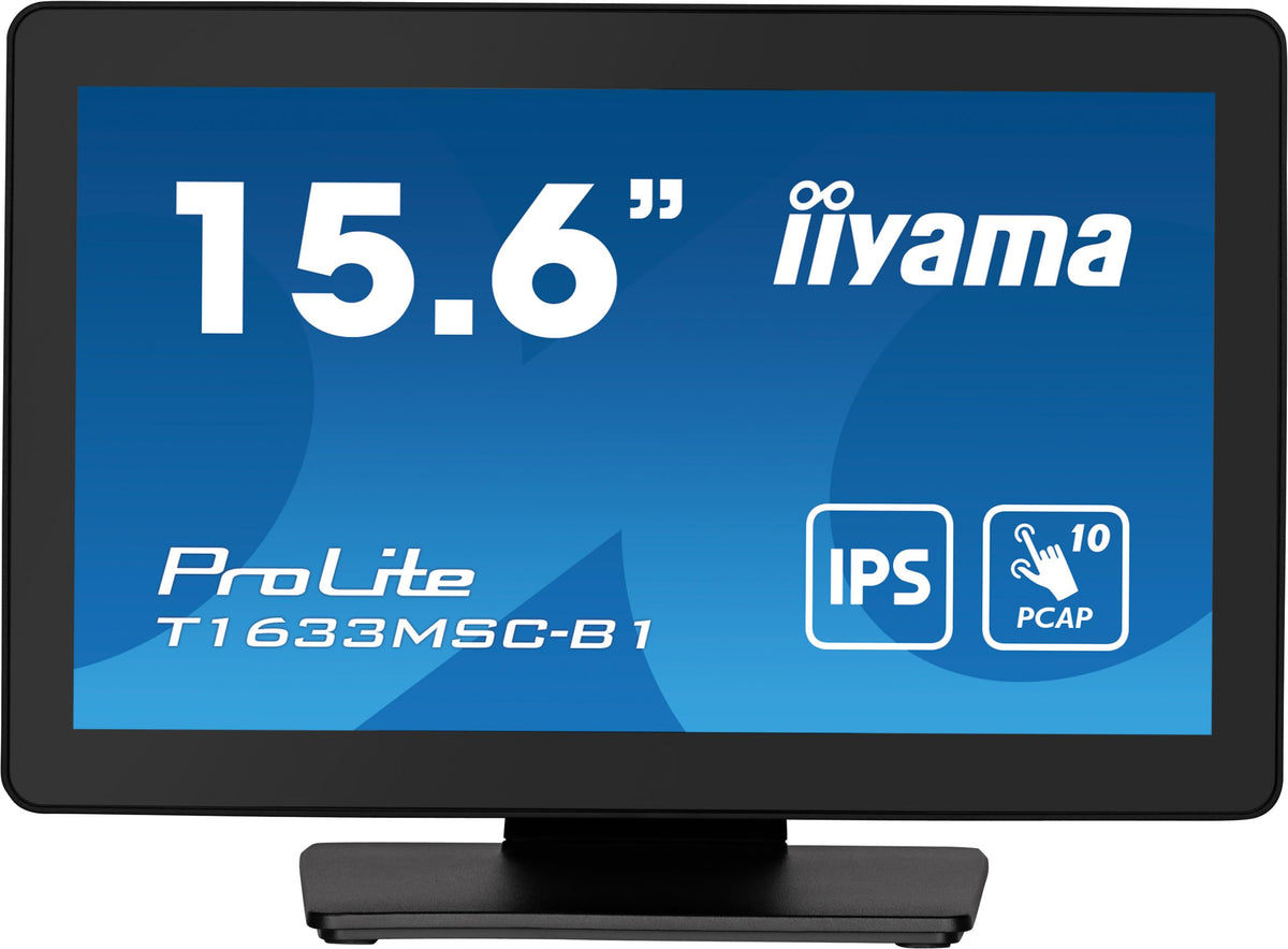 "iiyama ProLite T1633MSC-B1 écran plat de PC 39,6 cm (15.6"") 1920 x 1080 pixels Full HD LCD Écran tactile Noir"