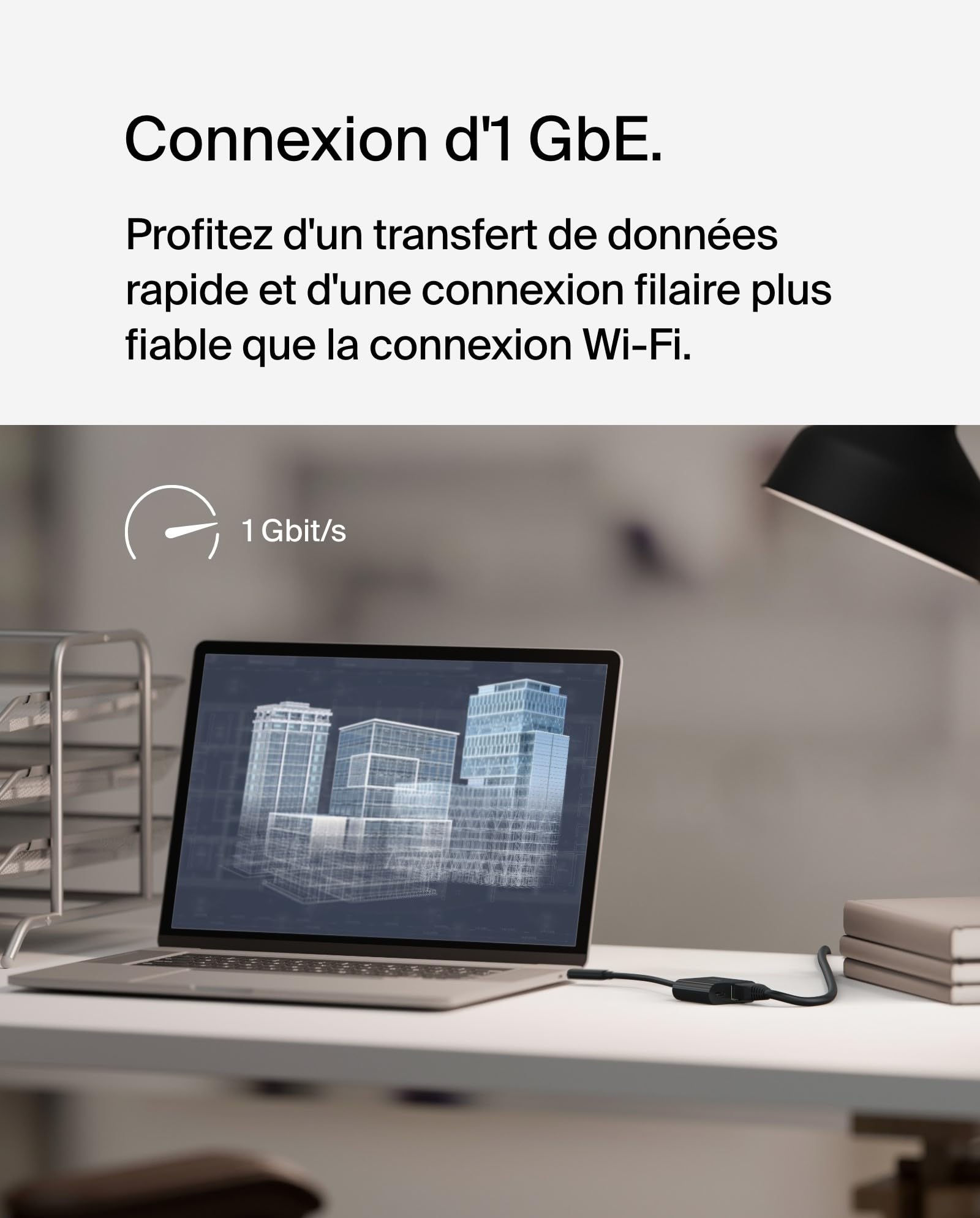 BELKIN USB-C Ethernet Adapter 100W PD
