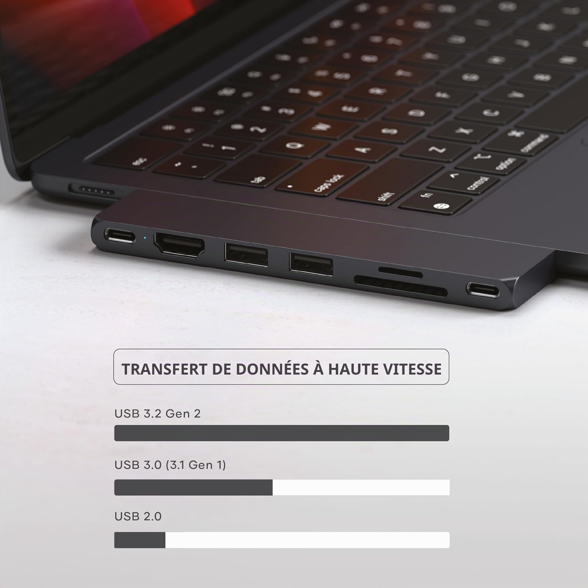 SATECHI-HUB PRO SLIM USB-C MIDNIGHT