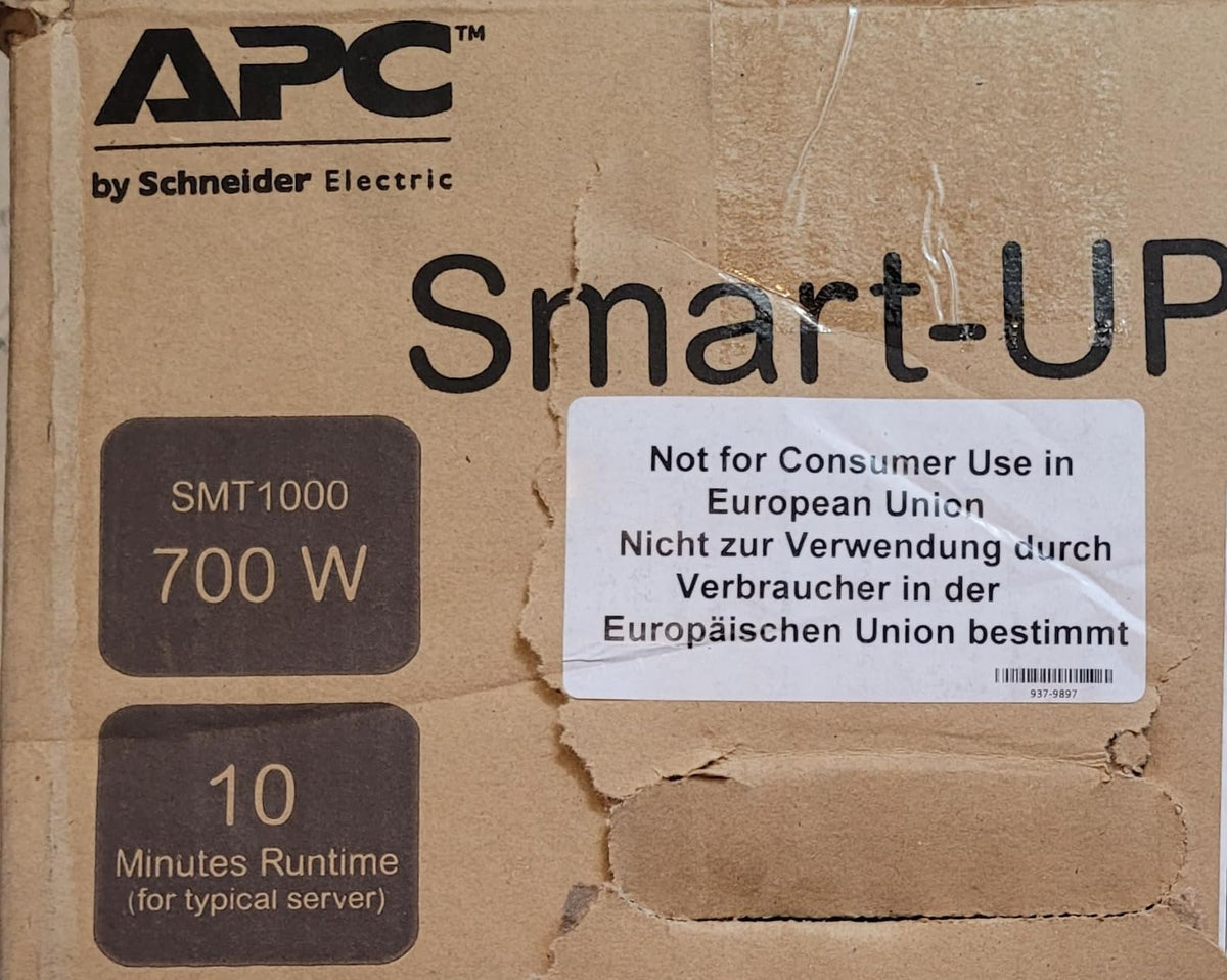 APC Smart-UPS 1000VA LCD RM UPS Rack AC 220/230/240V 700Watt 1000VA Ethernet 10/100 RS-232 USB oc 4 2U BK with APC SmartConnect