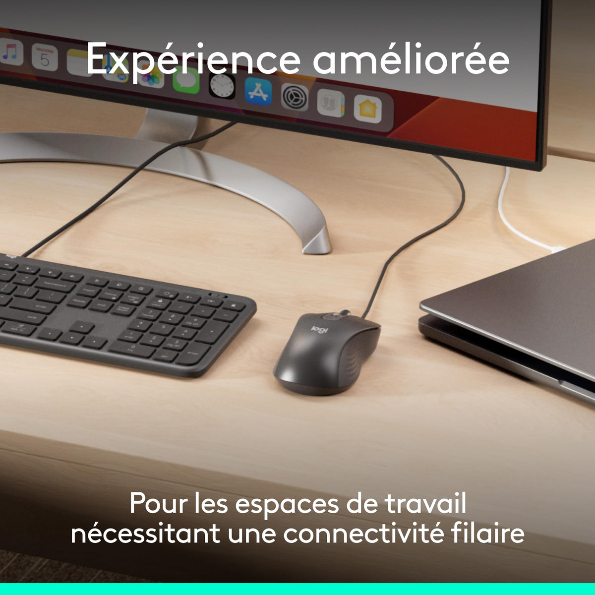 LOGITECH Wired Mouse M520 for Business Graphite