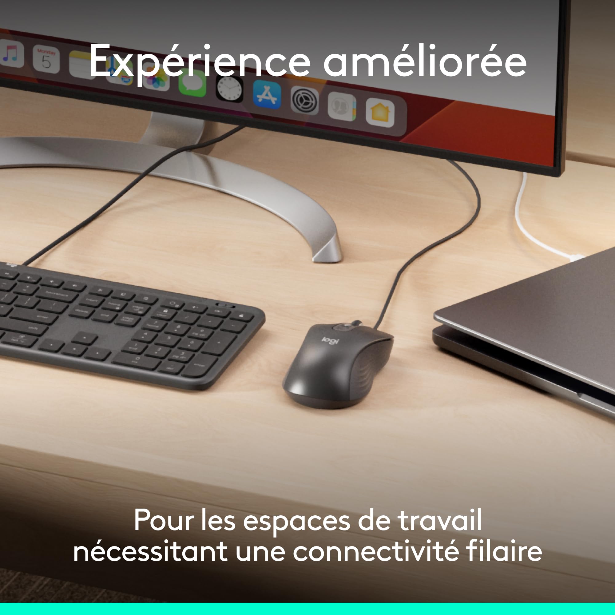 LOGITECH Wired Mouse M520 for Business Graphite