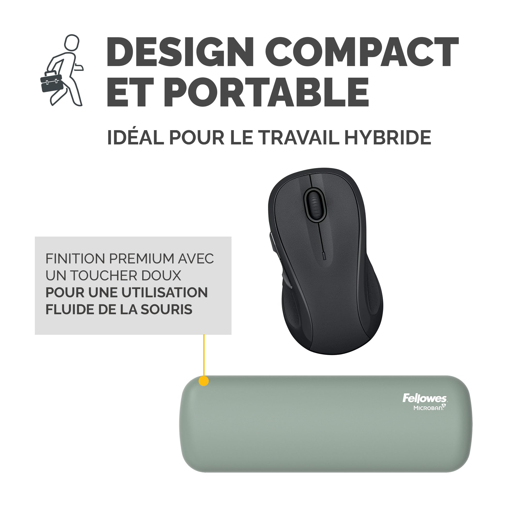 FELLOWES Repose-poignets Breyta Sauge