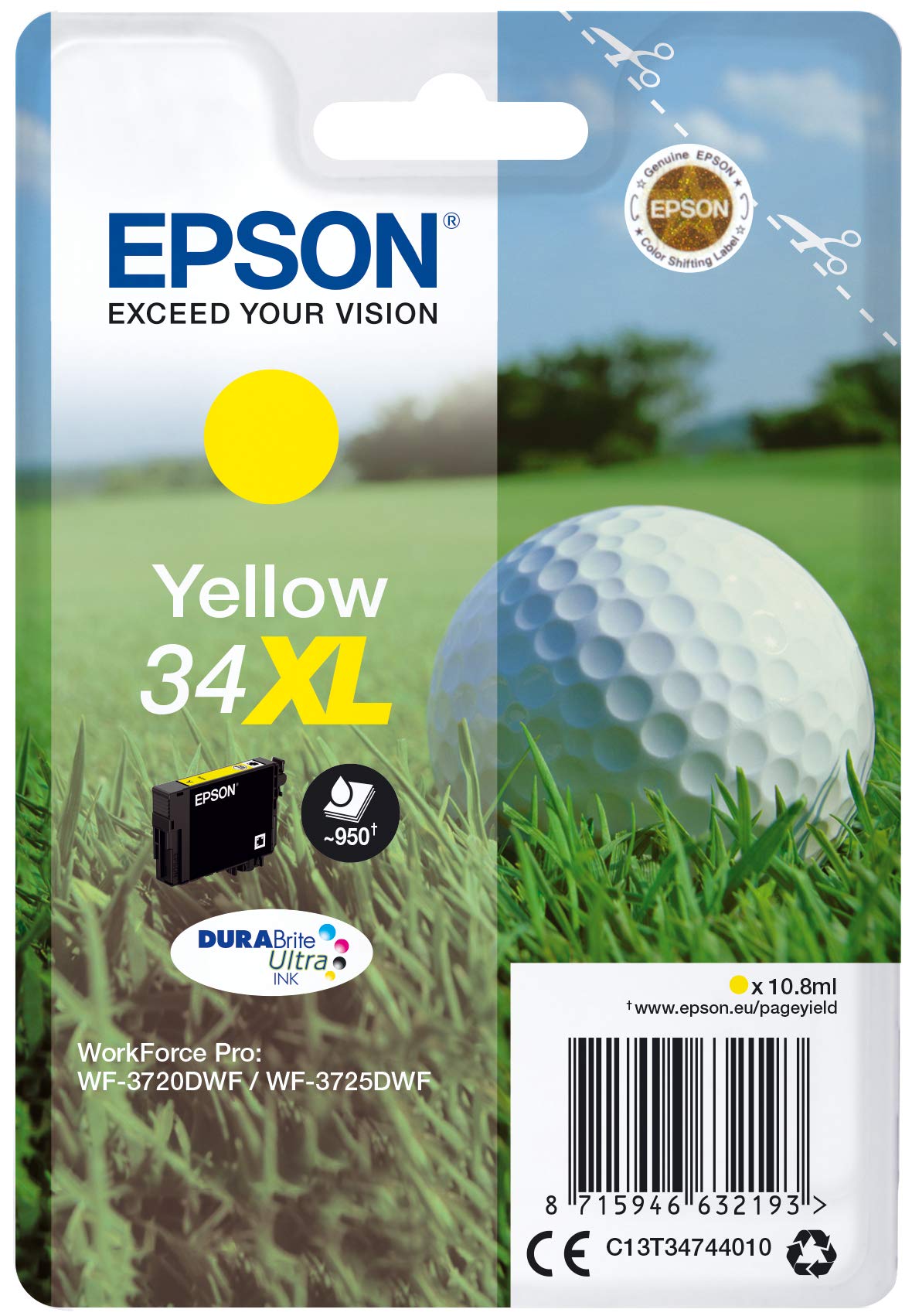 Ink/34XL Golf Ball 10.8ml YL