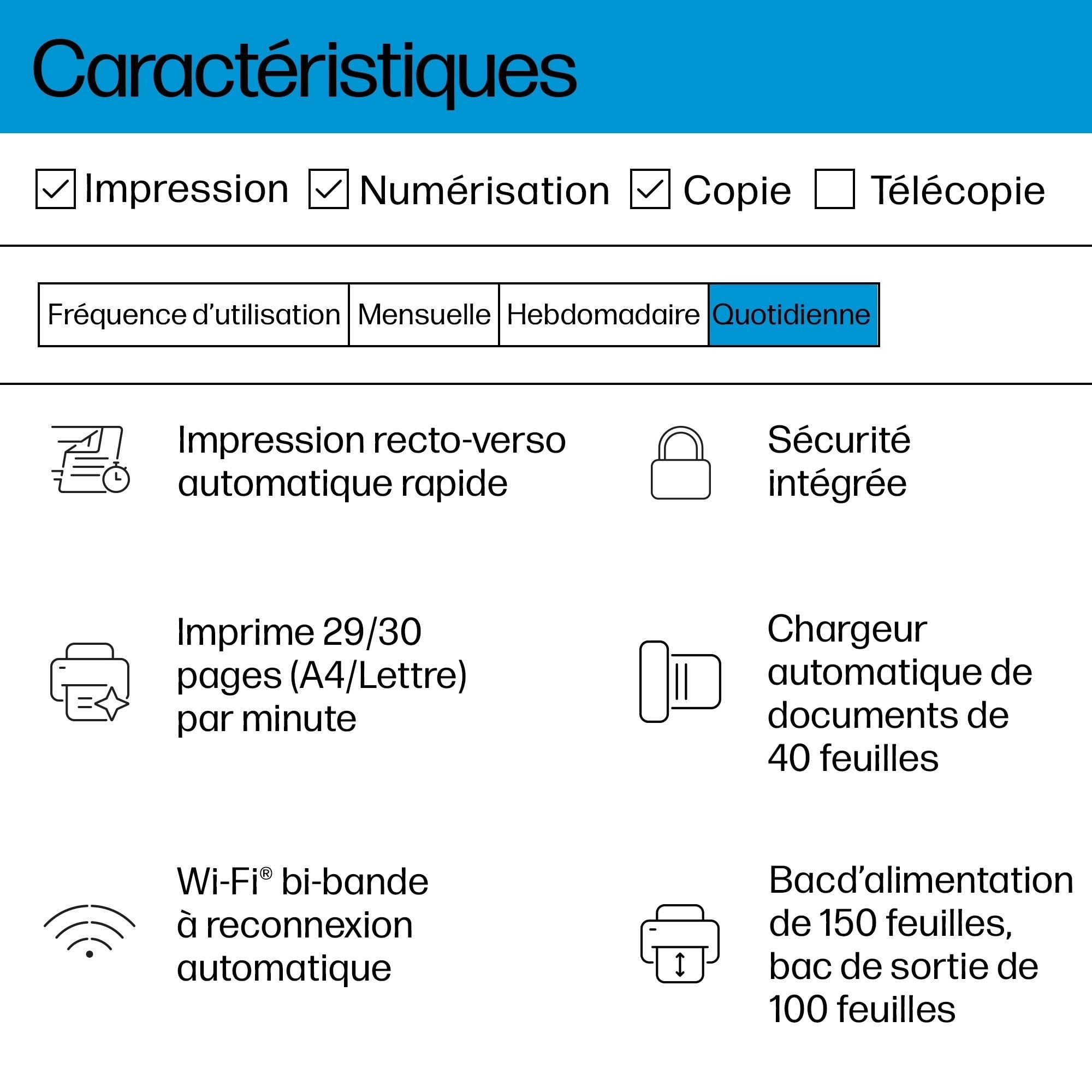 HP LaserJet MFP M234sdw MFP Mono B/W laser Legal media 29ppmcopy 29ppmprint 150 sheets USB 2.0 LAN Wi-Fi Bluetooth imprimante laser