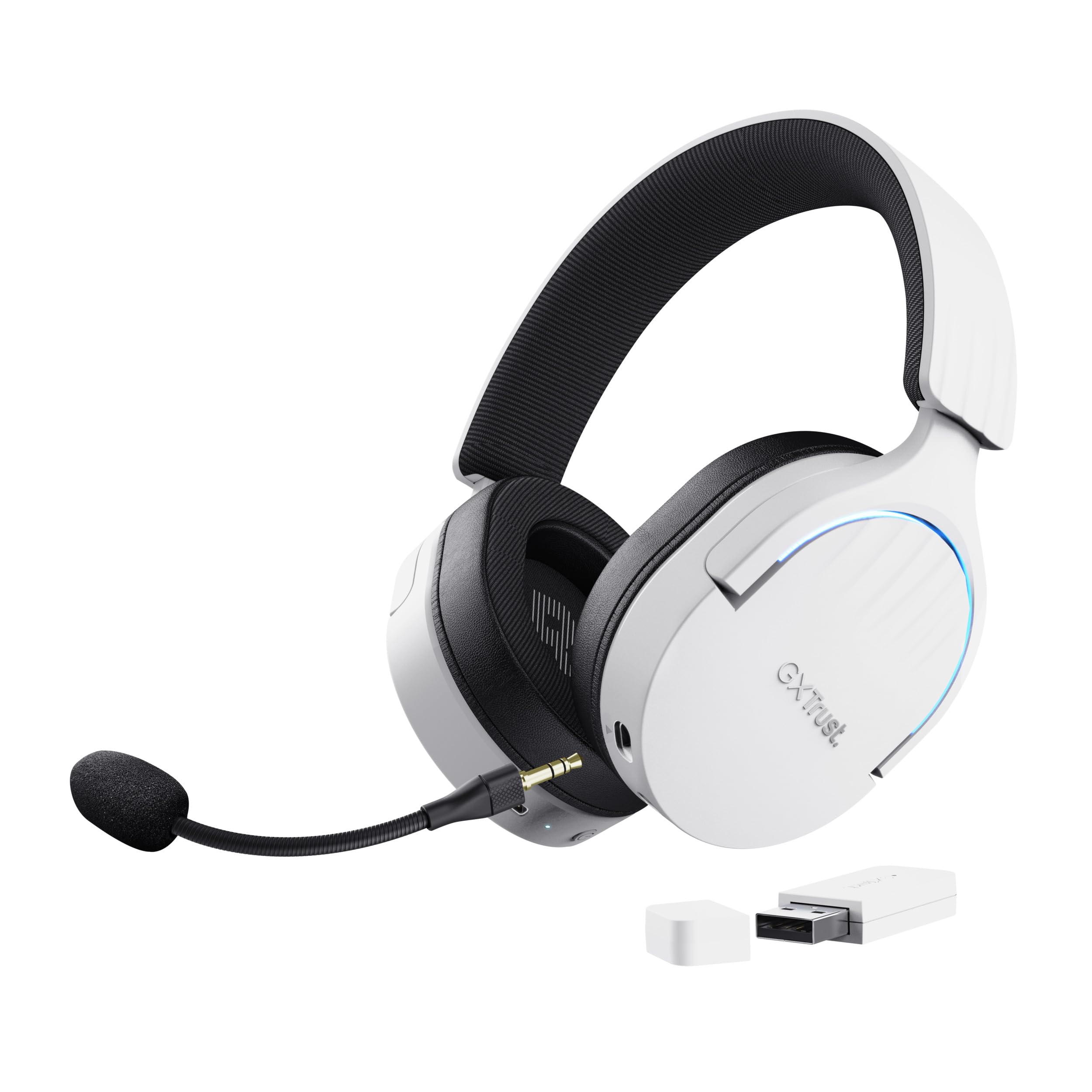 TRUST Casque gaming sans fil FAYZO DUAL Wireless - White