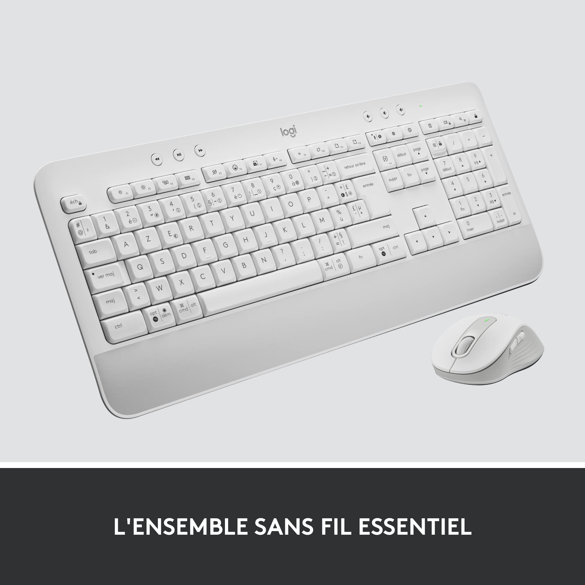 LOGITECH Signature MK650 Combo for Business - OFFWHITE - (FRA) - CENTRAL