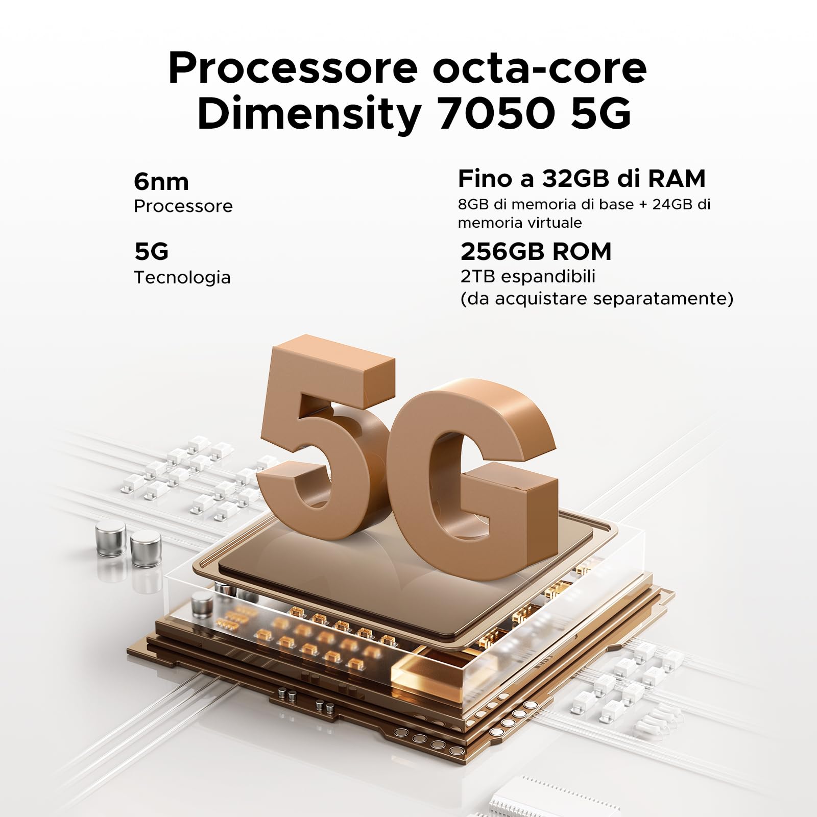 Doogee Blade 20 Turbo (NFC - 6.6'' - 256 Go, 8 Go RAM - 10 300 mAh) Noir
