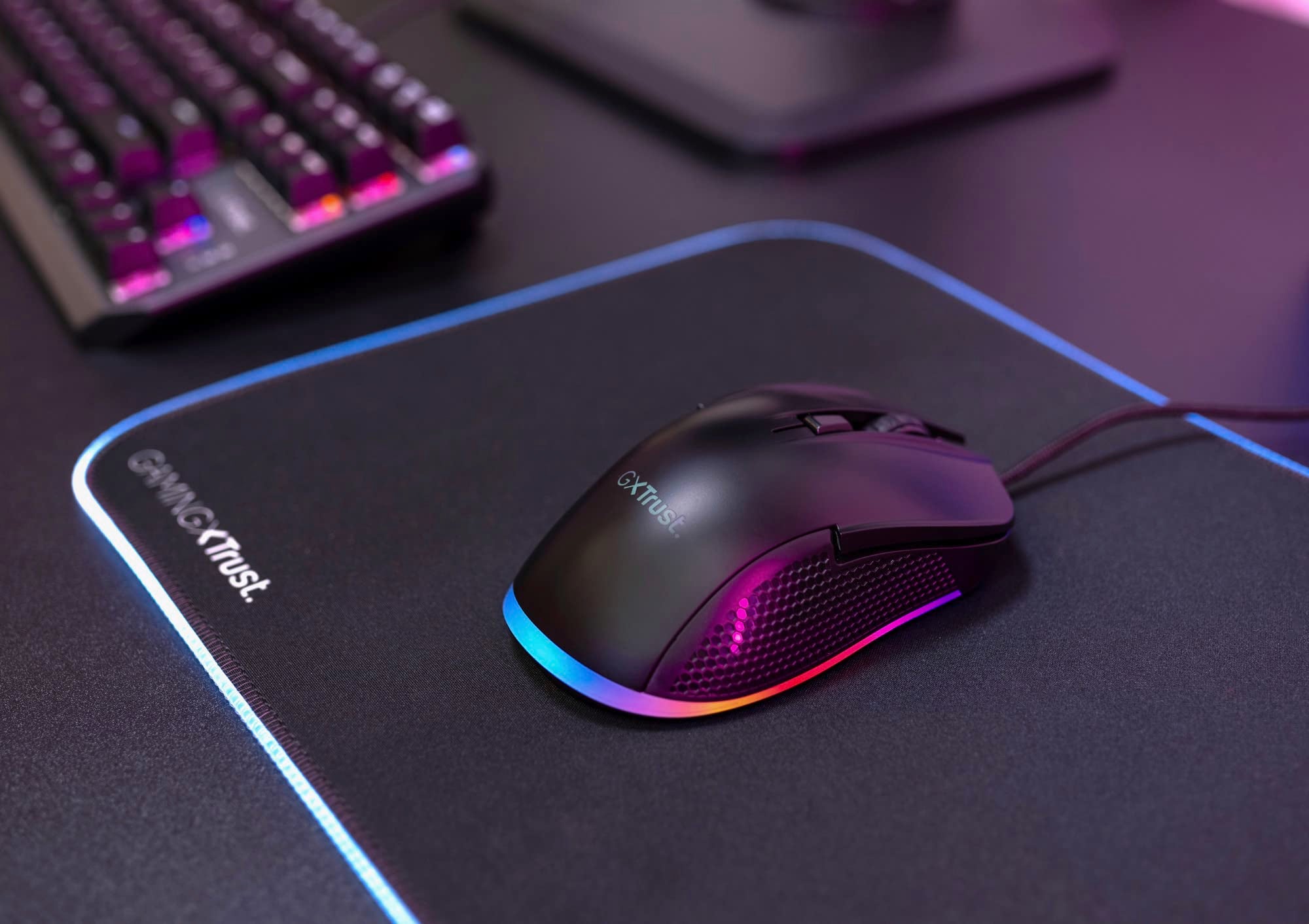 TRUST Souris gaming filaire YBAR noire