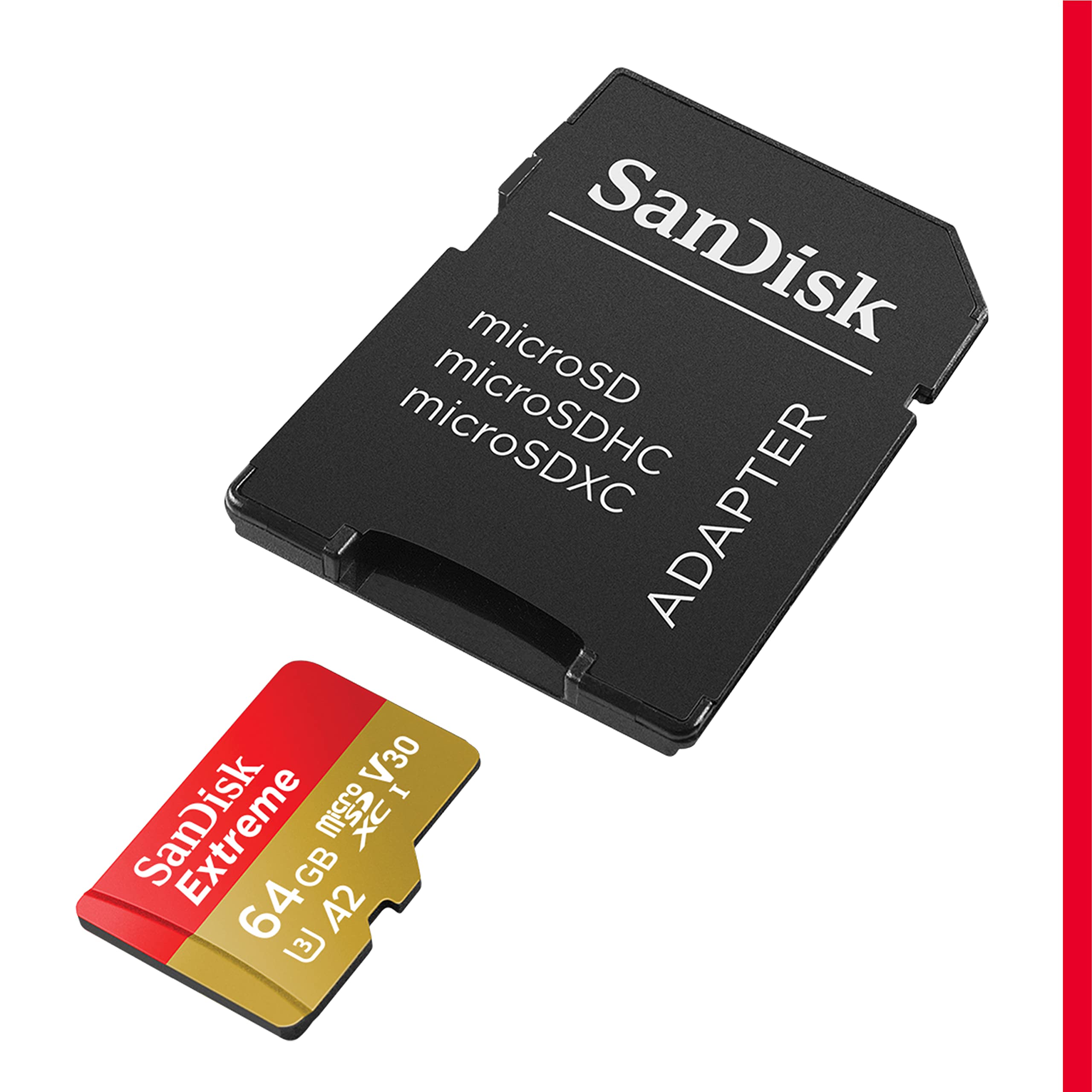 Extreme microSDXC 64GB+SD 170MB/s