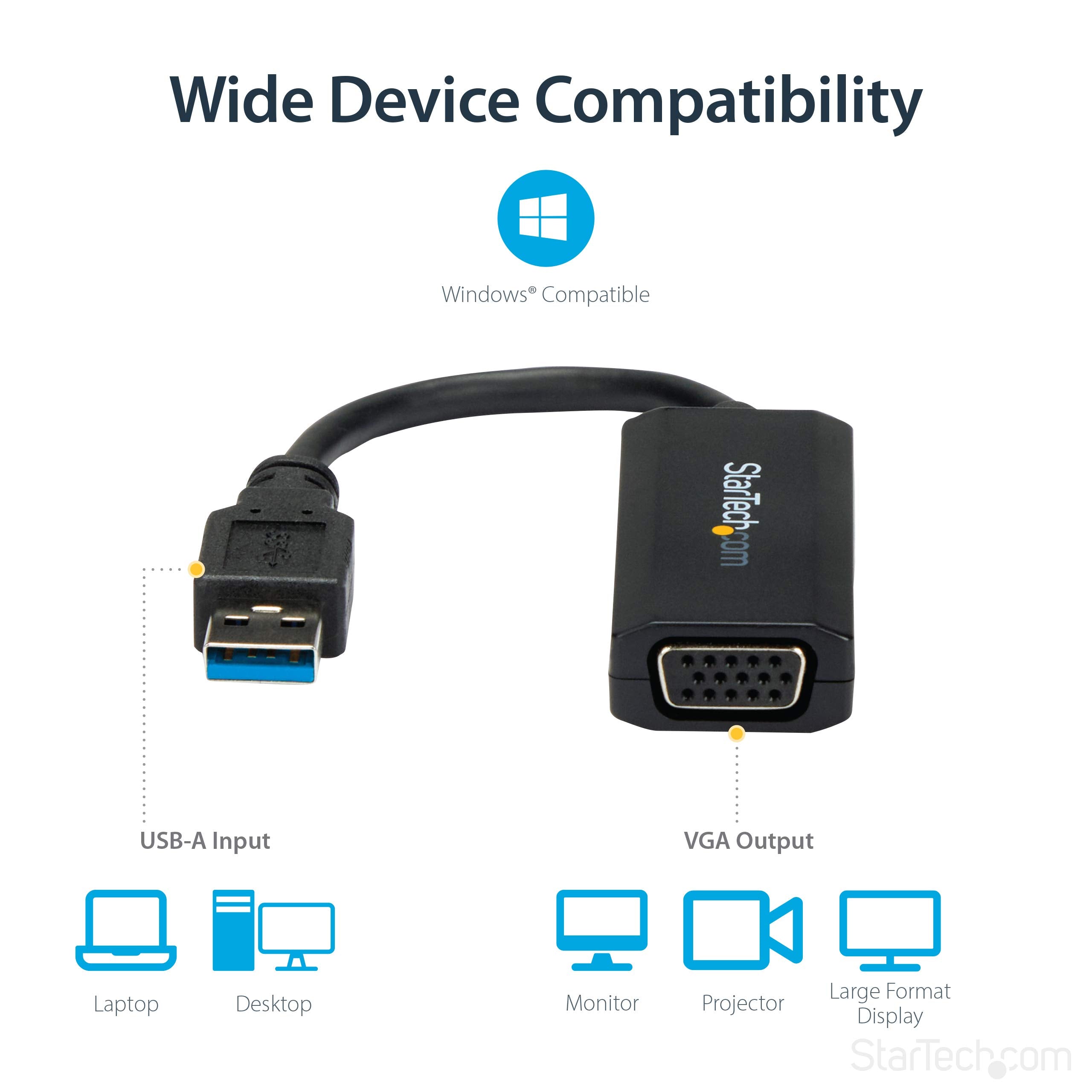 USB 3.o to VGA video adapter - 1920x1200