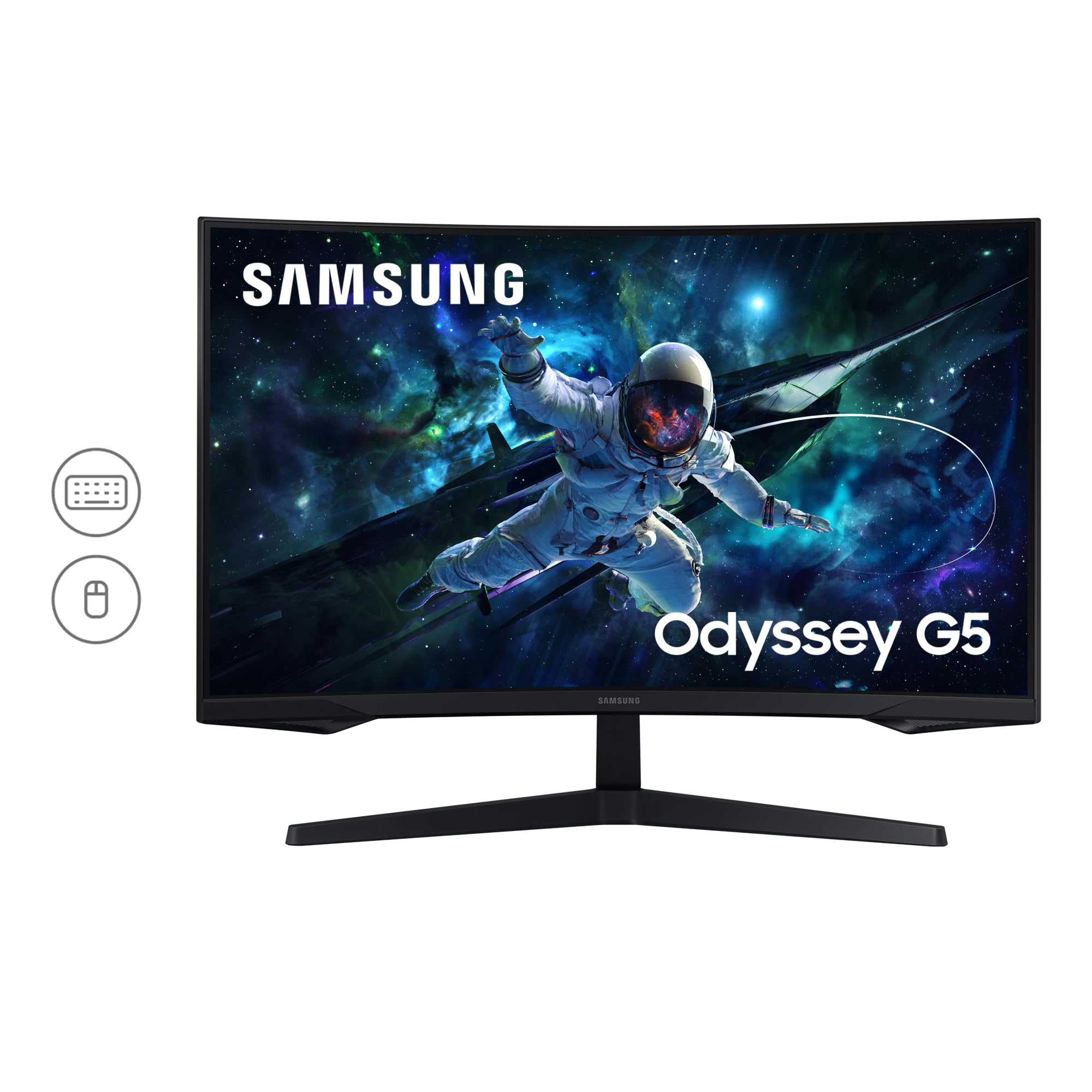 SAMSUNG ODYSSEY G5 LS32CG552 - 32p 165Hz - Ecran gaming incurvé - WQHD 2560x1440 - VA - 1ms -HDR10 - 300cd/m² - 2500 : 1 - HDMI - DP