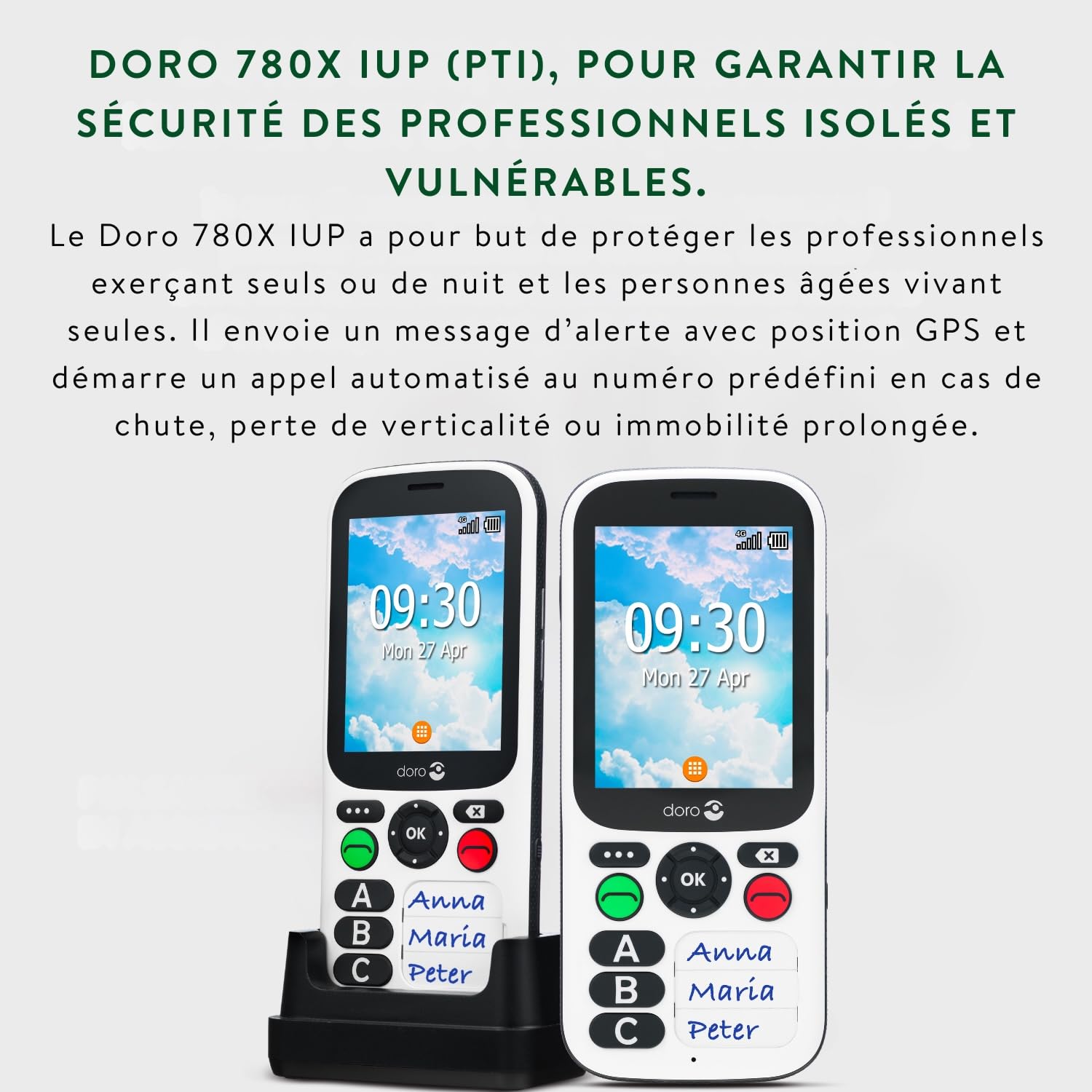 Doro 780X IUP Black/White